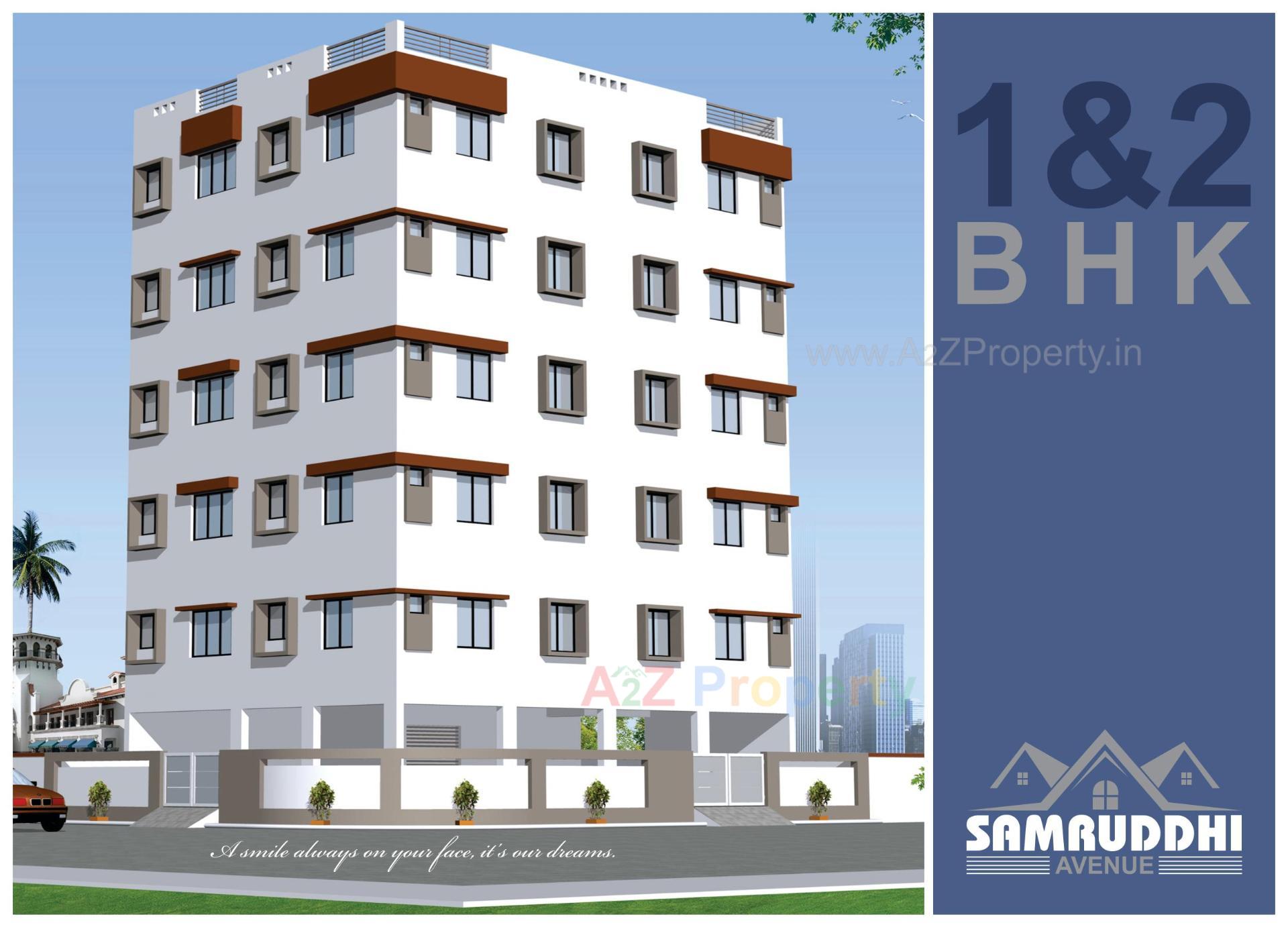 3D Elevation of real estate project Samruddhi Avenue located at Mavdi, Rajkot, Gujarat