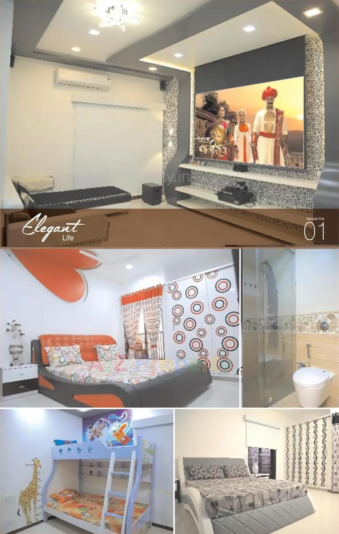 3D Elevation of real estate project Samvedna Heights (wing C Wind D) located at Vajdi, Rajkot, Gujarat