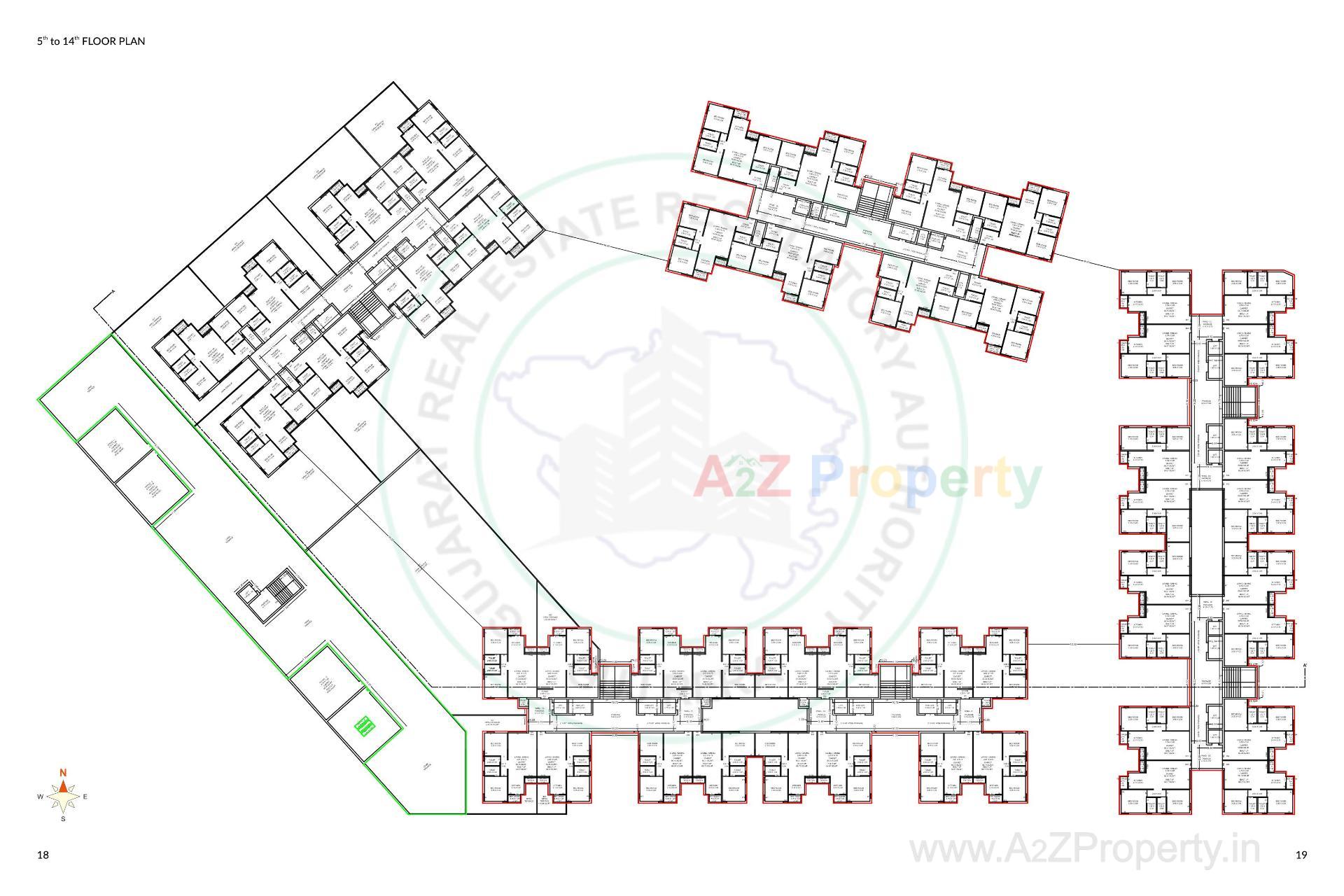 Layout of real estate project Sanatan located at Munjka, Rajkot, Gujarat