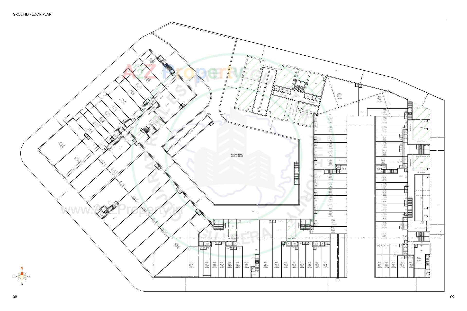 Layout of real estate project Sanatan located at Munjka, Rajkot, Gujarat