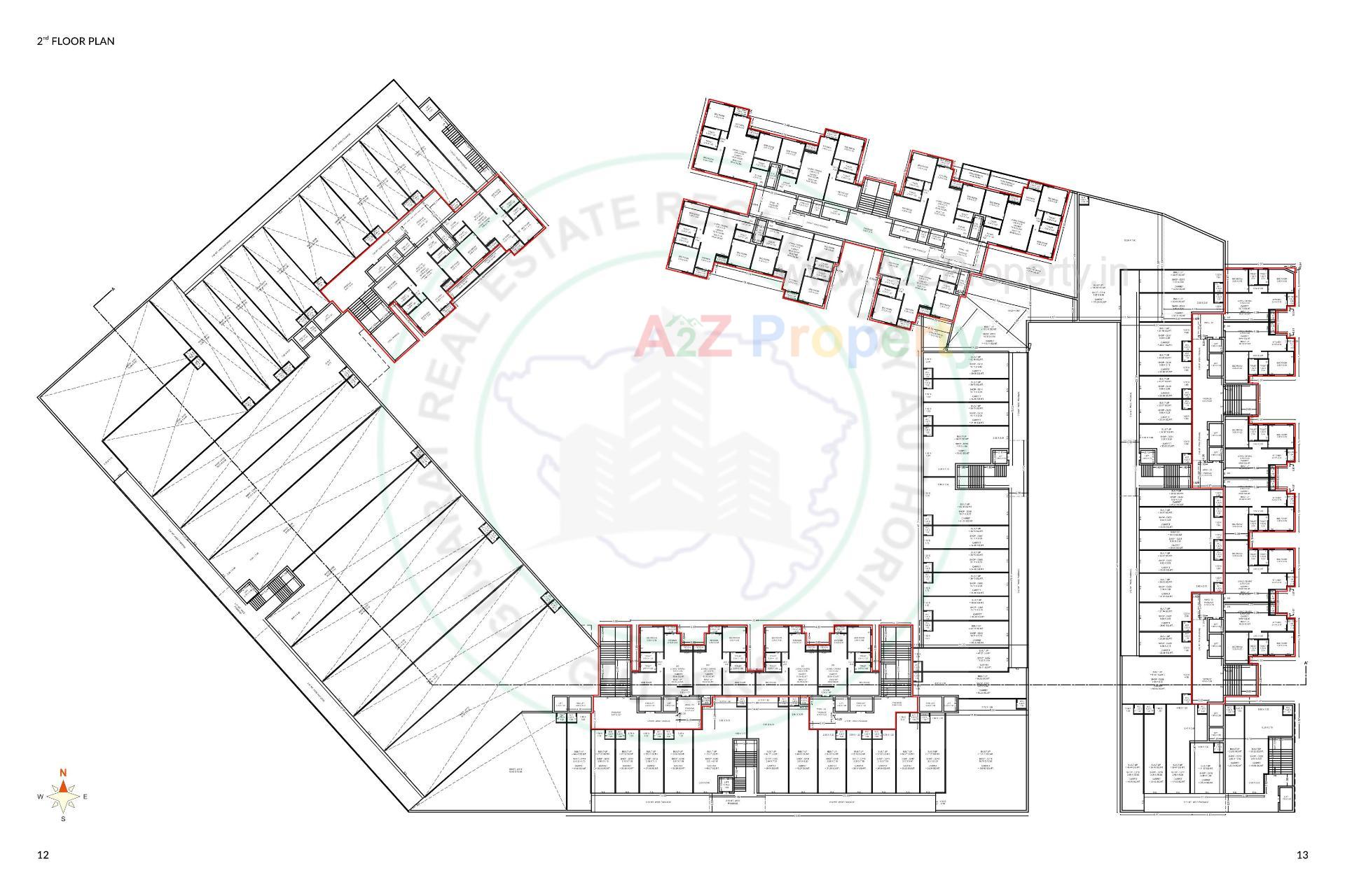 Layout of real estate project Sanatan located at Munjka, Rajkot, Gujarat