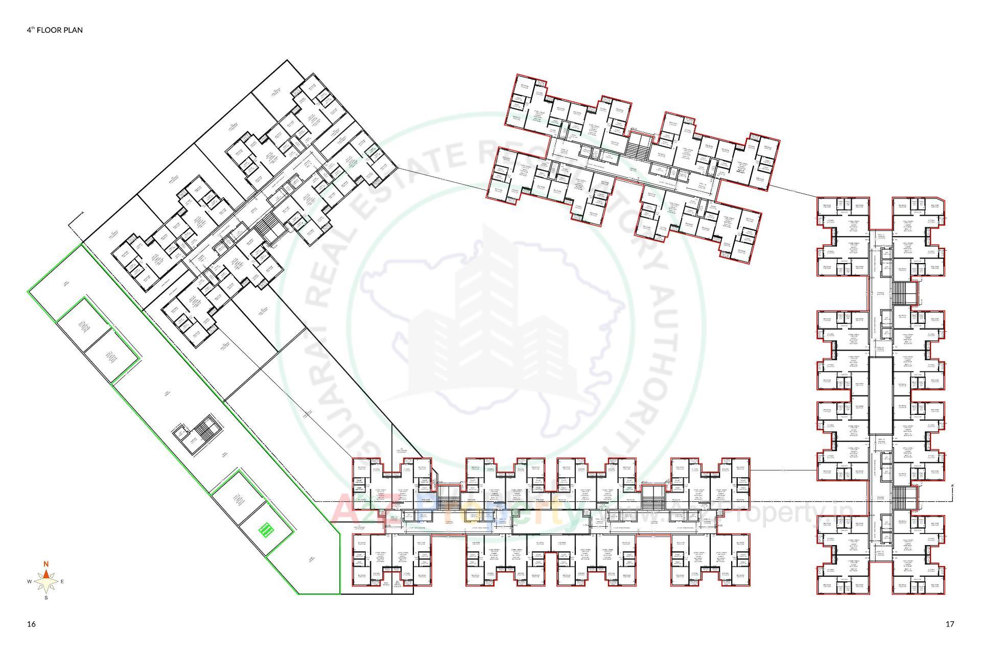 Layout of real estate project Sanatan located at Munjka, Rajkot, Gujarat