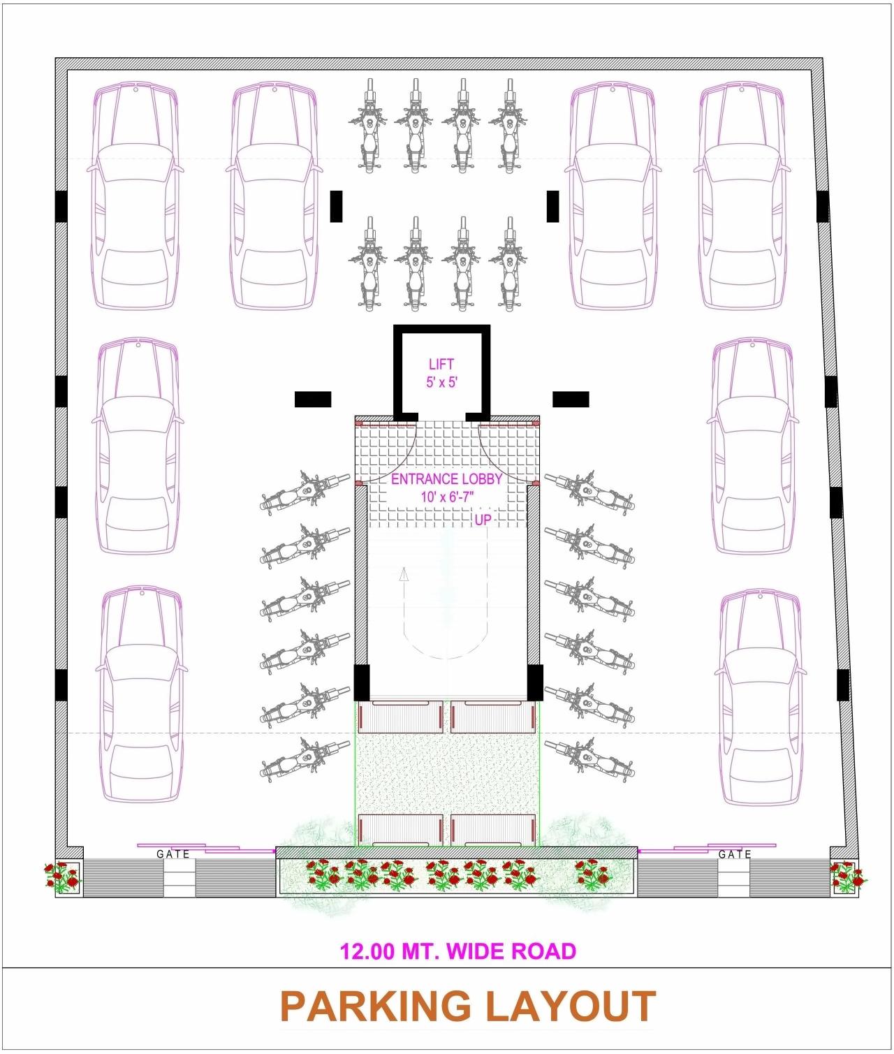 Layout of real estate project Sanidhya located at Rajkot, Rajkot, Gujarat