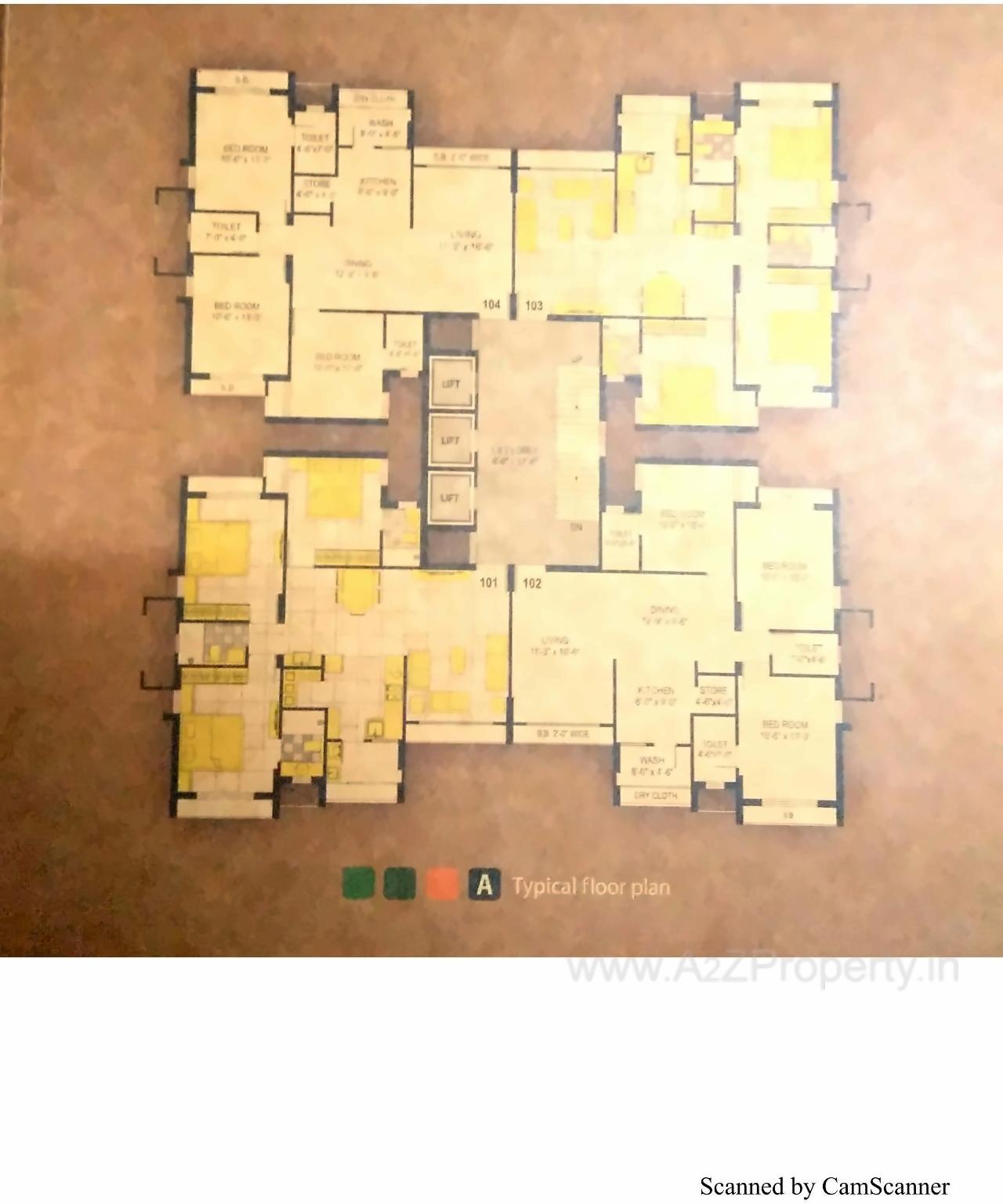 Layout of real estate project Sanidhya located at Mavdi, Rajkot, Gujarat