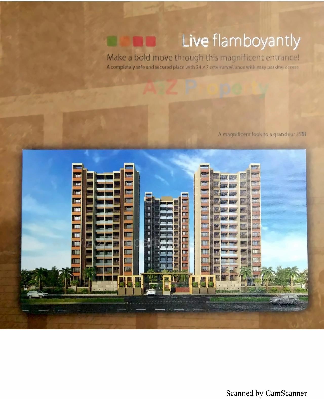 3D Elevation of real estate project Sanidhya located at Mavdi, Rajkot, Gujarat