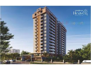 Elevation of real estate project Sanidhya Heaven located at Motamava, Rajkot, Gujarat