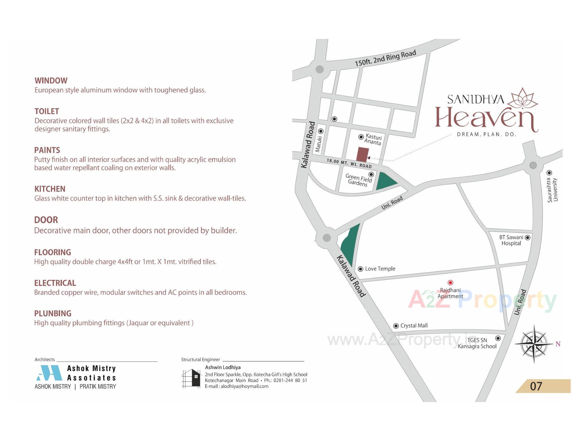  of real estate project Sanidhya Heaven located at Motamava, Rajkot, Gujarat