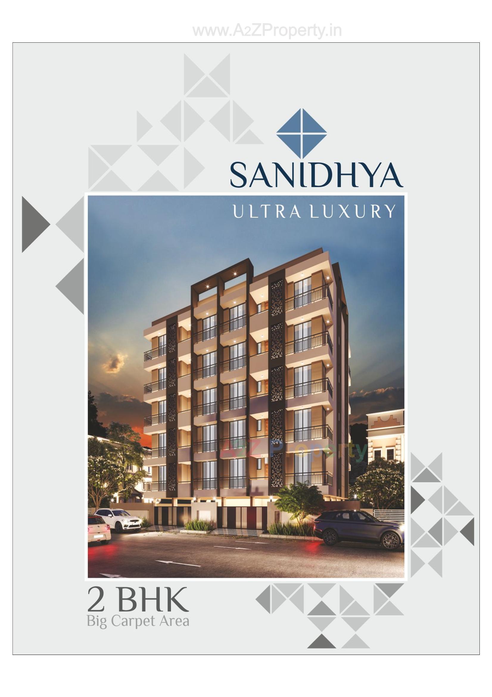 3D Elevation of real estate project Sanidhya located at Ghanteshwar, Rajkot, Gujarat
