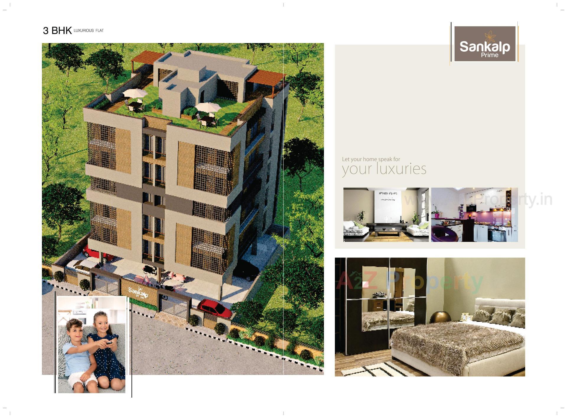 3D Elevation of real estate project Sankalp Prime located at Rajkot, Rajkot, Gujarat