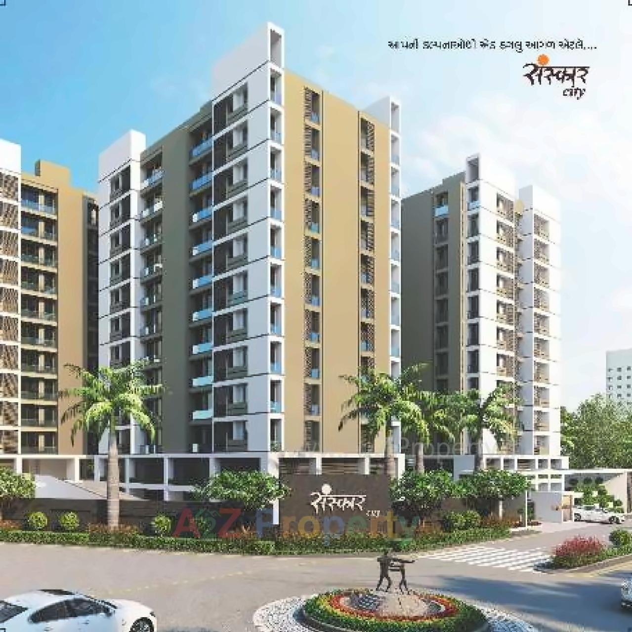 3D Elevation of real estate project Sanskar City located at Mavdi, Rajkot, Gujarat