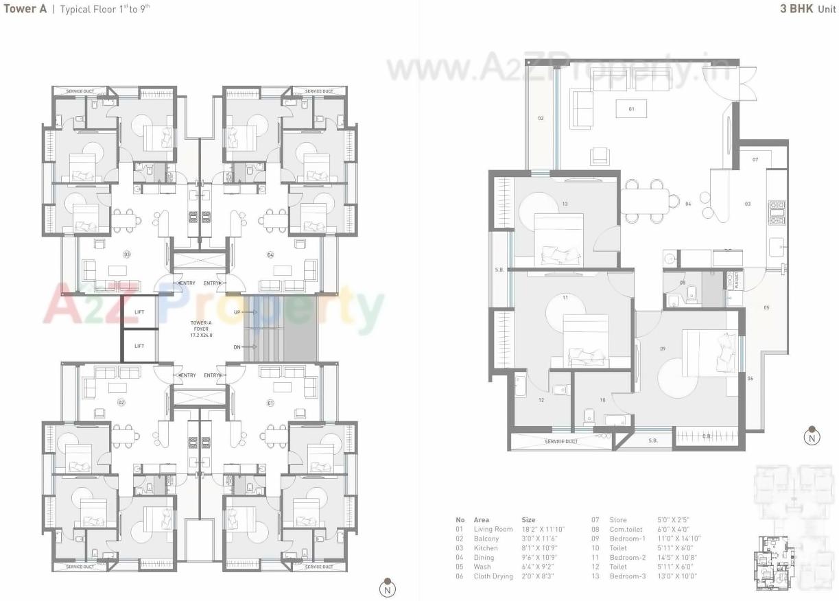 Layout of real estate project Sanskar Elegance located at Rajkot, Rajkot, Gujarat