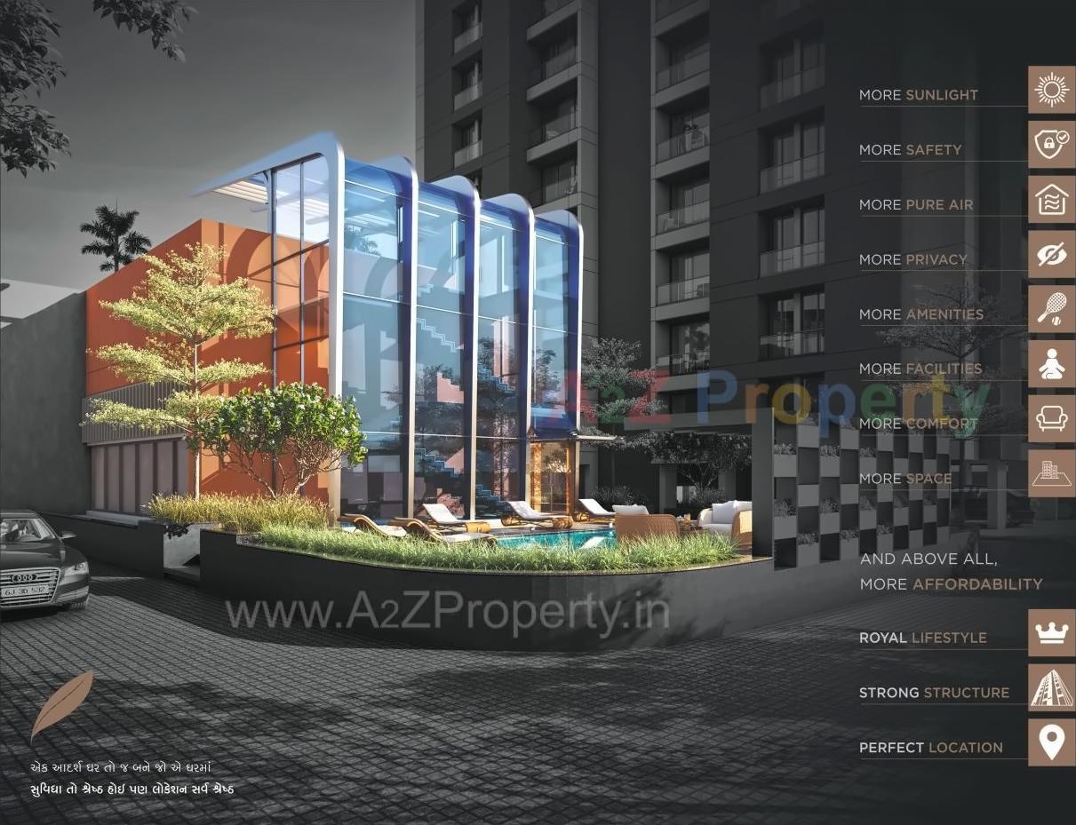 3D Elevation of real estate project Sanskar Elegance located at Rajkot, Rajkot, Gujarat
