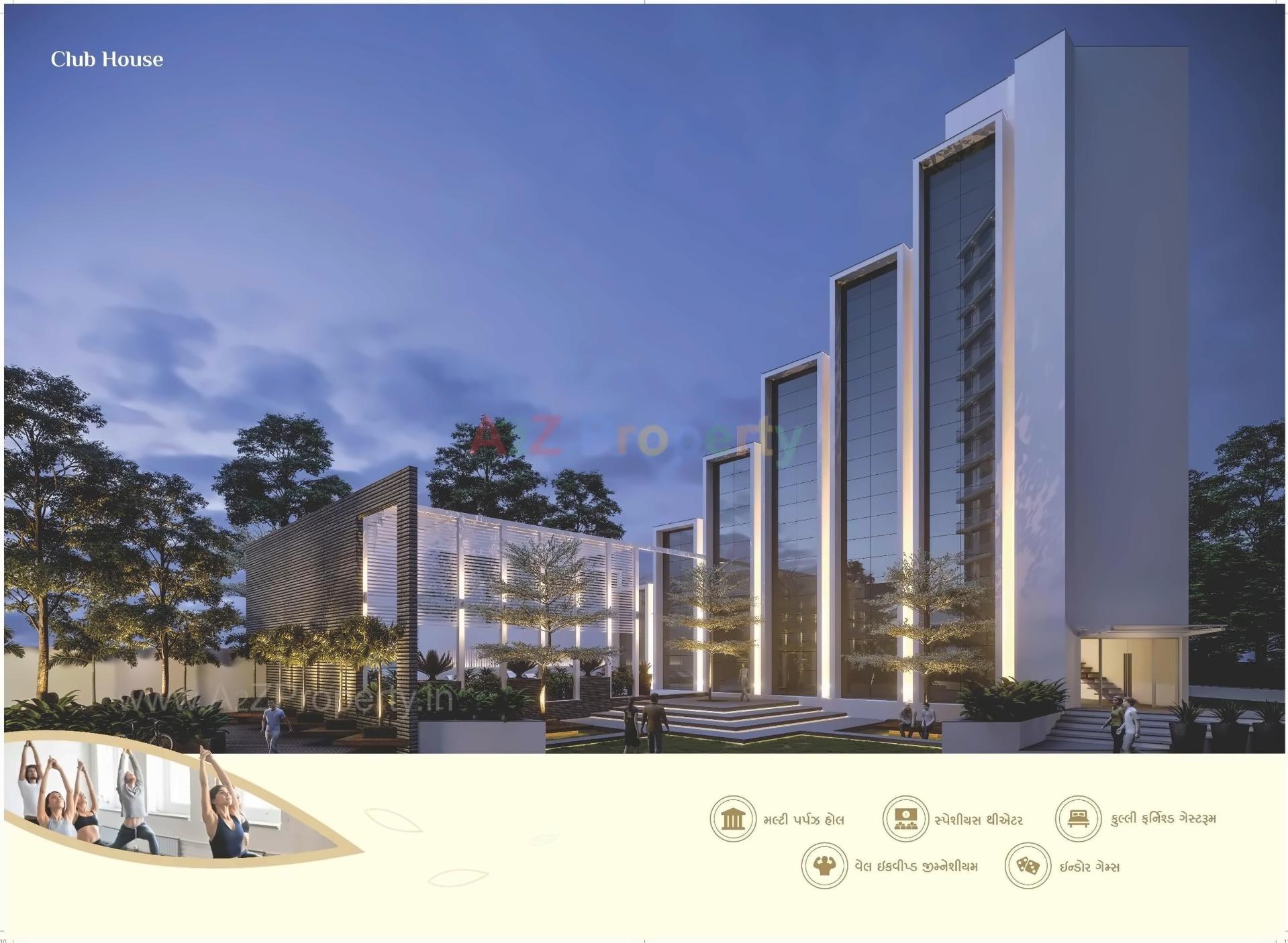 3D Elevation of real estate project Sanskar Sanidhya located at Rajkot, Rajkot, Gujarat