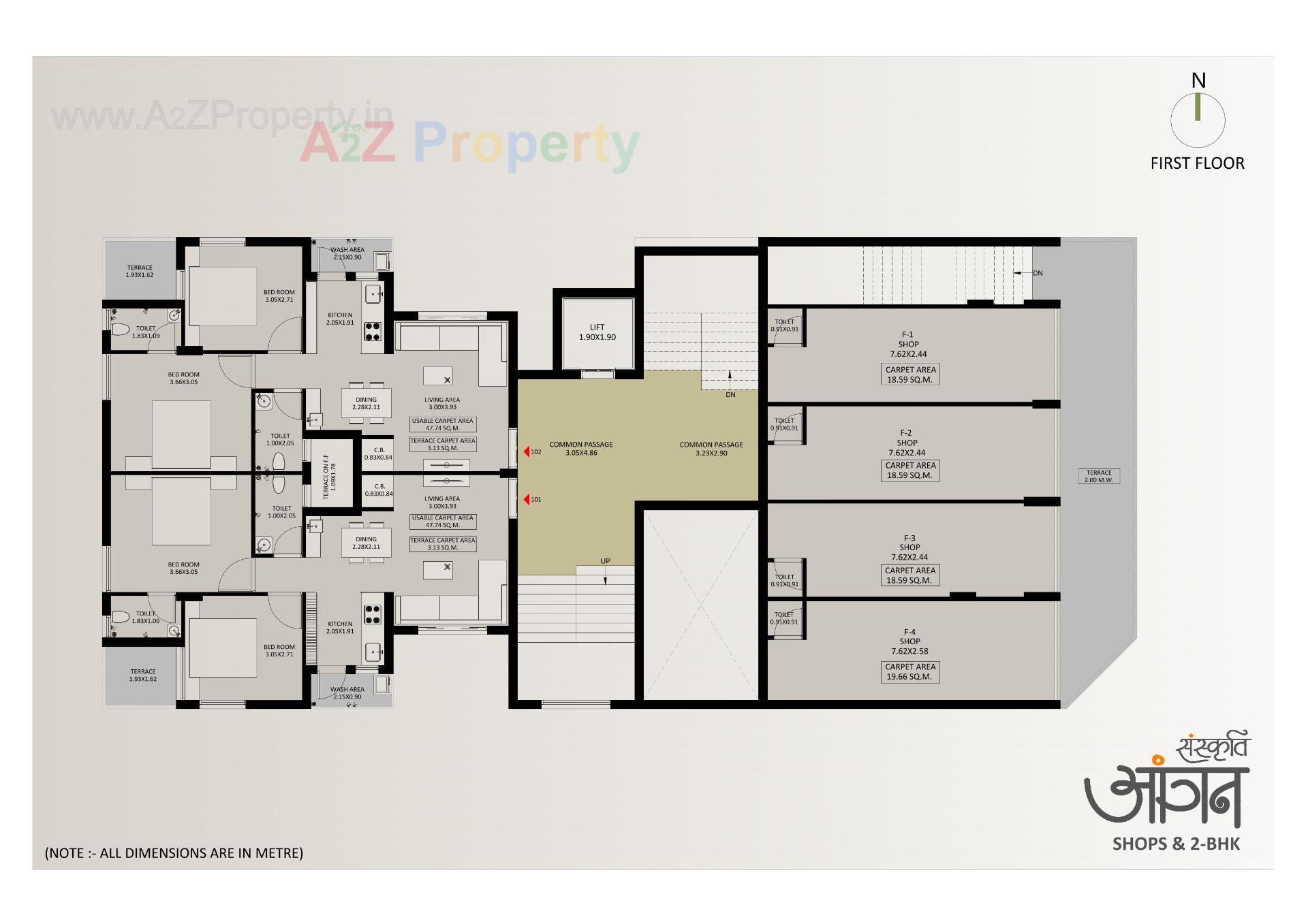 Layout of real estate project Sanskruti Aangan located at Rajkot, Rajkot, Gujarat