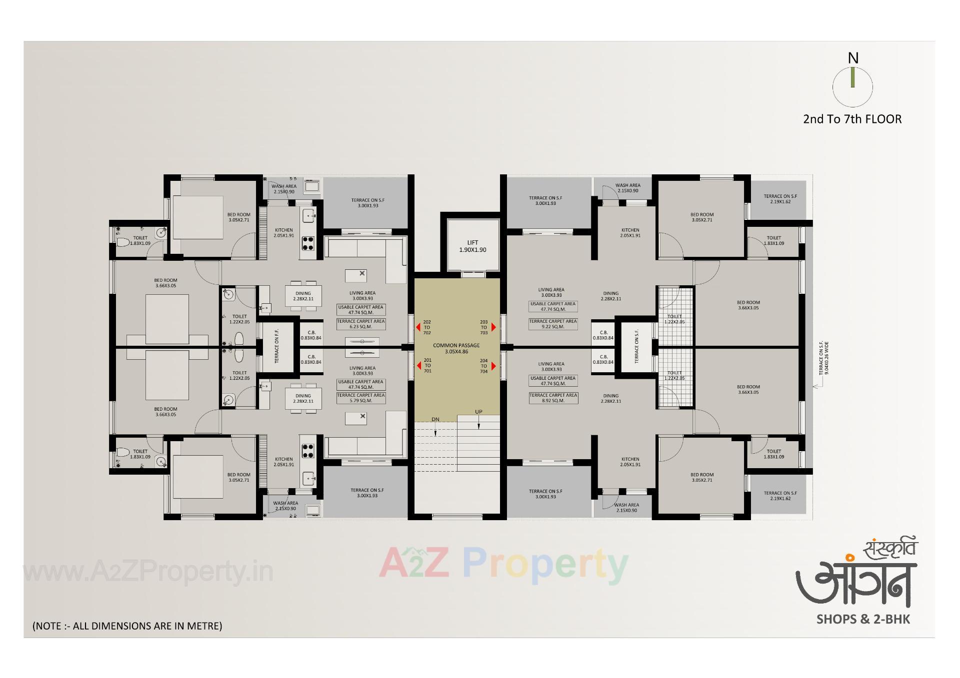 Layout of real estate project Sanskruti Aangan located at Rajkot, Rajkot, Gujarat
