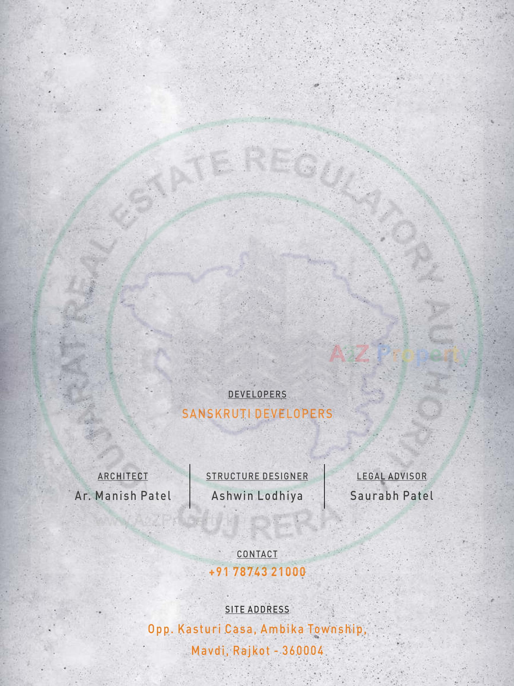  of real estate project Sanskruti West located at Mavdi, Rajkot, Gujarat