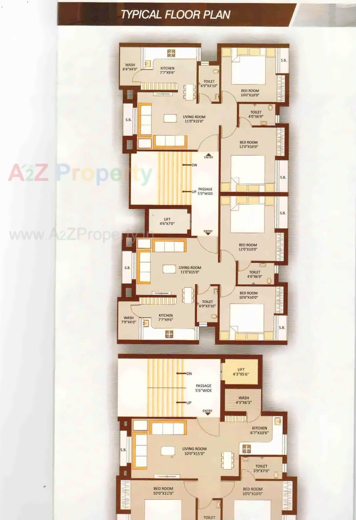 Layout of real estate project Santosh Palace located at Raiya, Rajkot, Gujarat