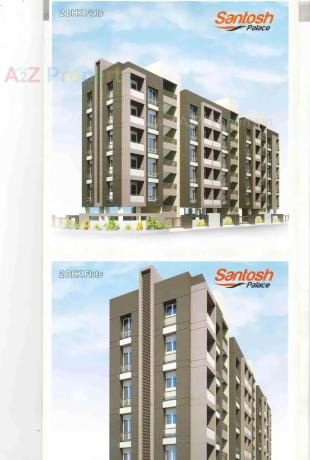 Elevation of real estate project Santosh Palace located at Raiya, Rajkot, Gujarat
