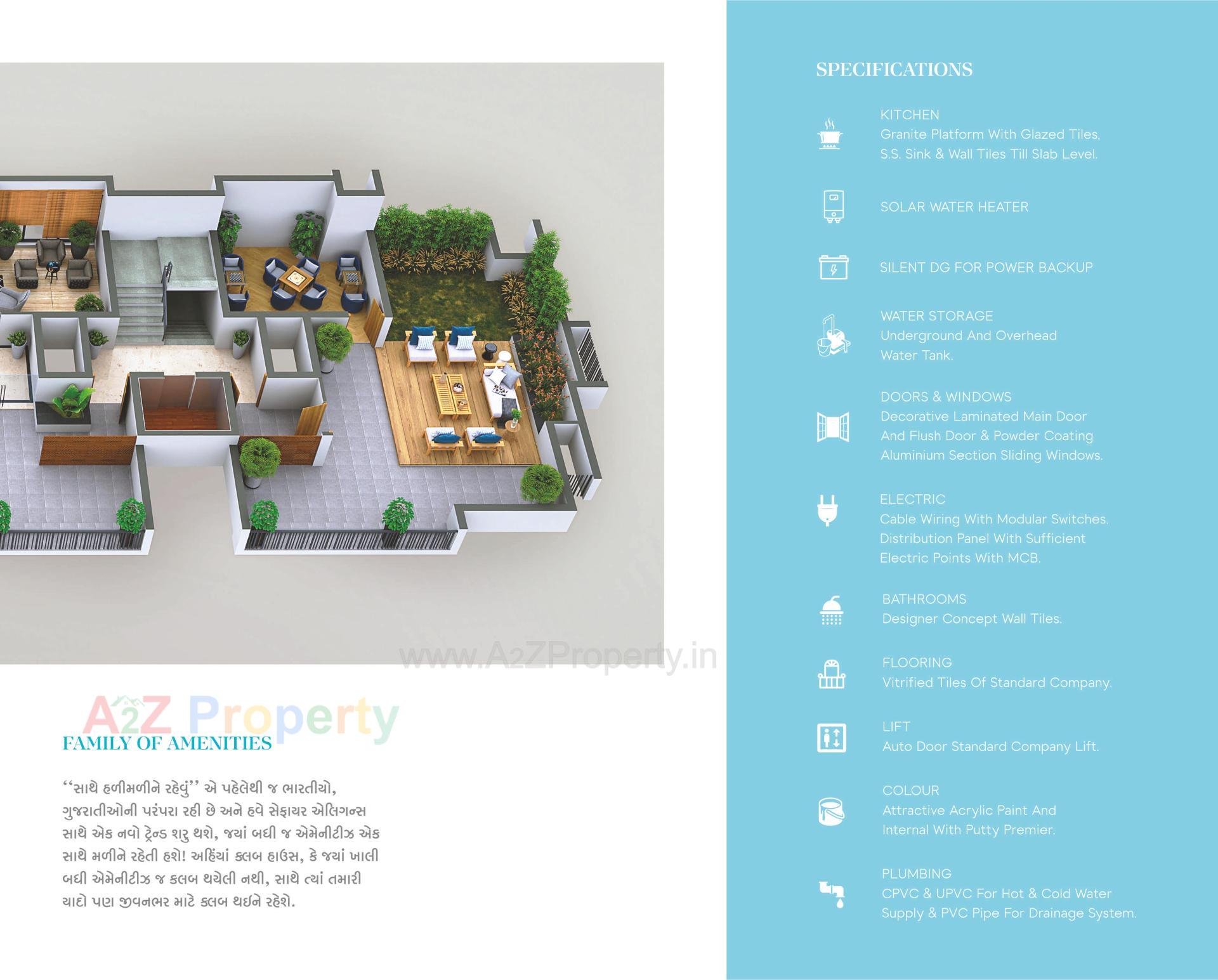 Layout of real estate project Sapphire Elegance located at Rajkot, Rajkot, Gujarat