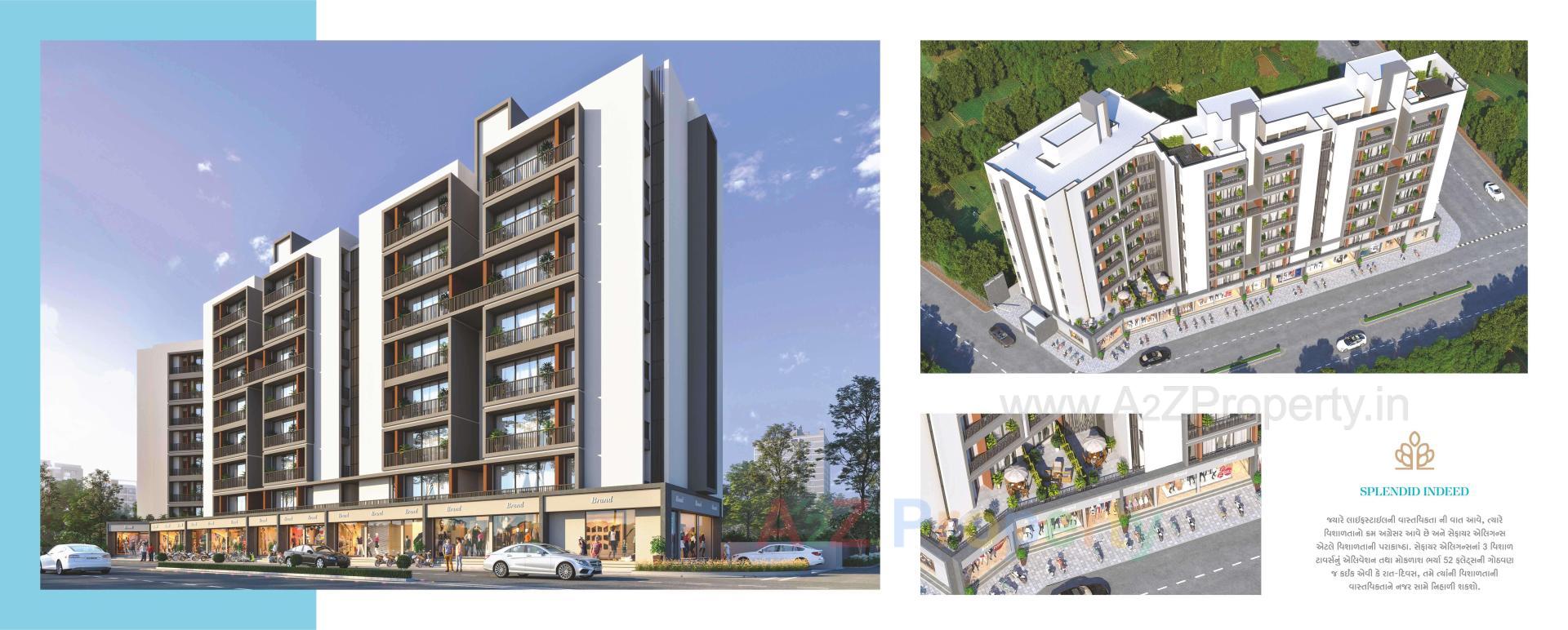 3D Elevation of real estate project Sapphire Elegance located at Rajkot, Rajkot, Gujarat