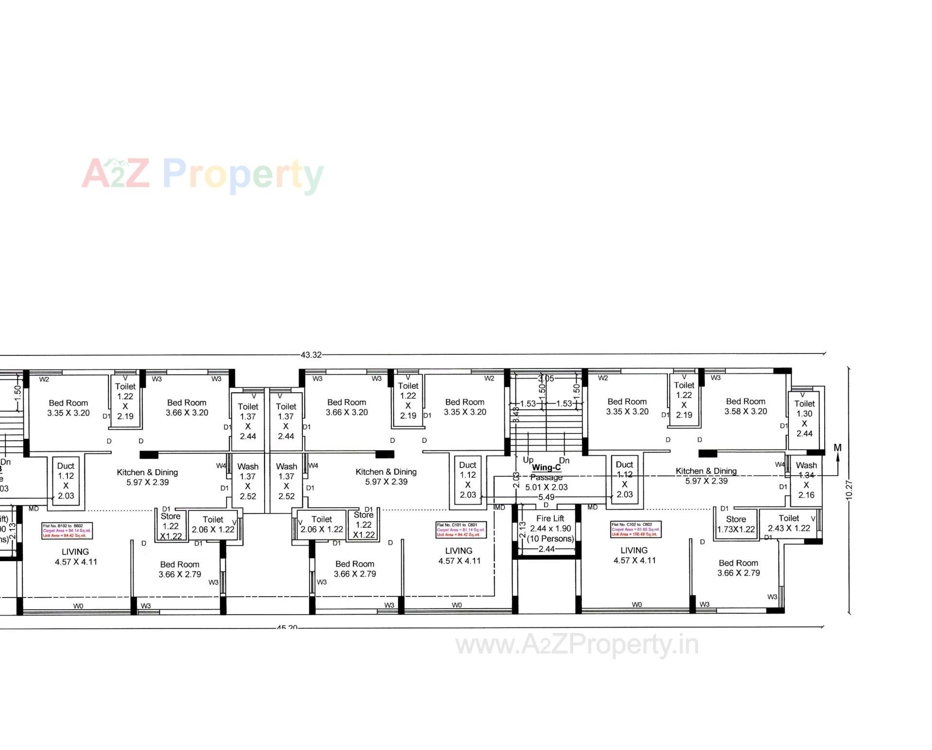 Layout of real estate project Sapphire Elegance located at Rajkot, Rajkot, Gujarat