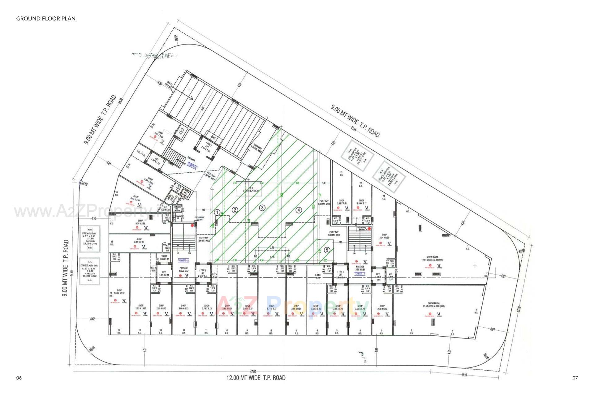 Layout of real estate project Sapphire Gold located at Rajkot, Rajkot, Gujarat