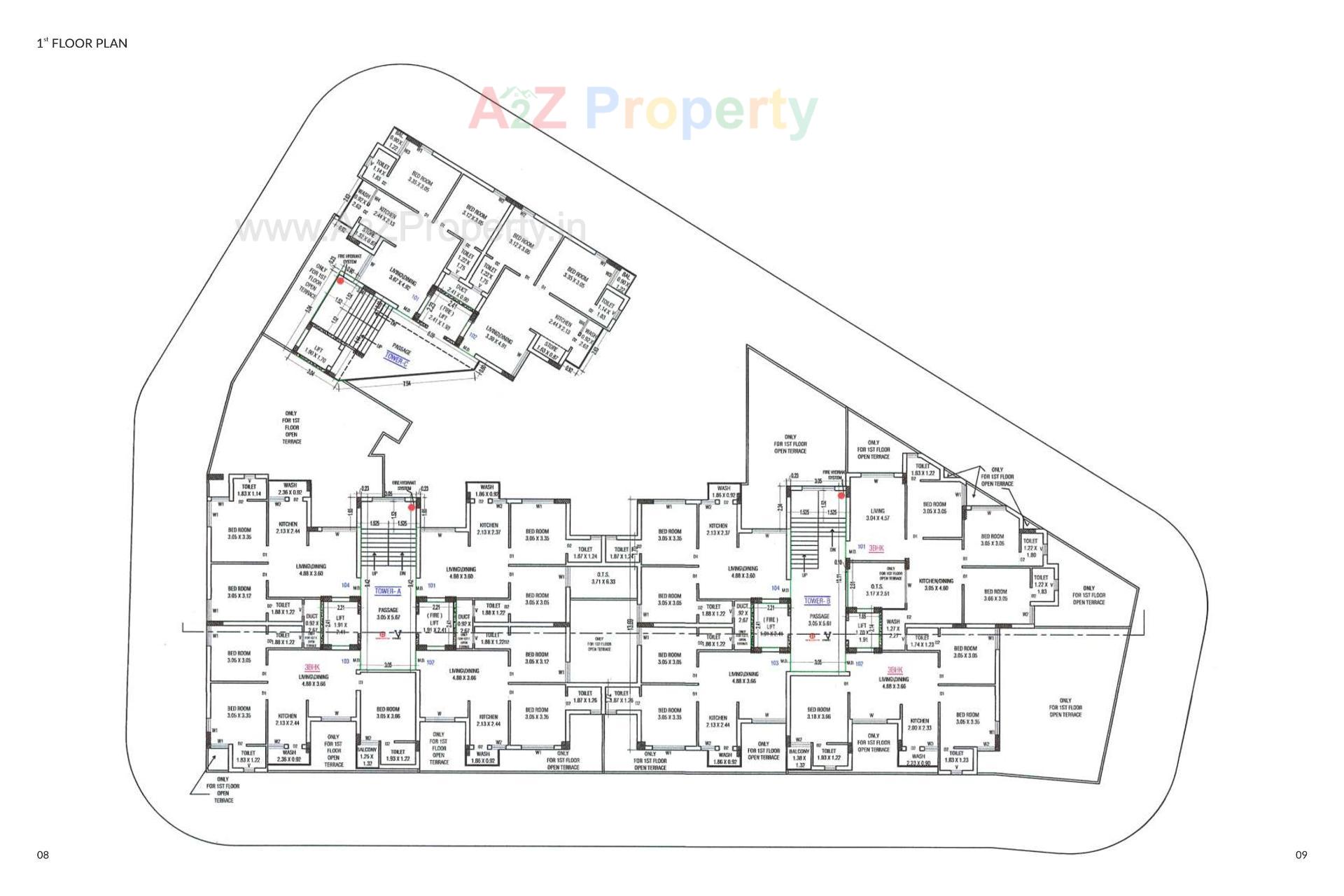 Layout of real estate project Sapphire Gold located at Rajkot, Rajkot, Gujarat