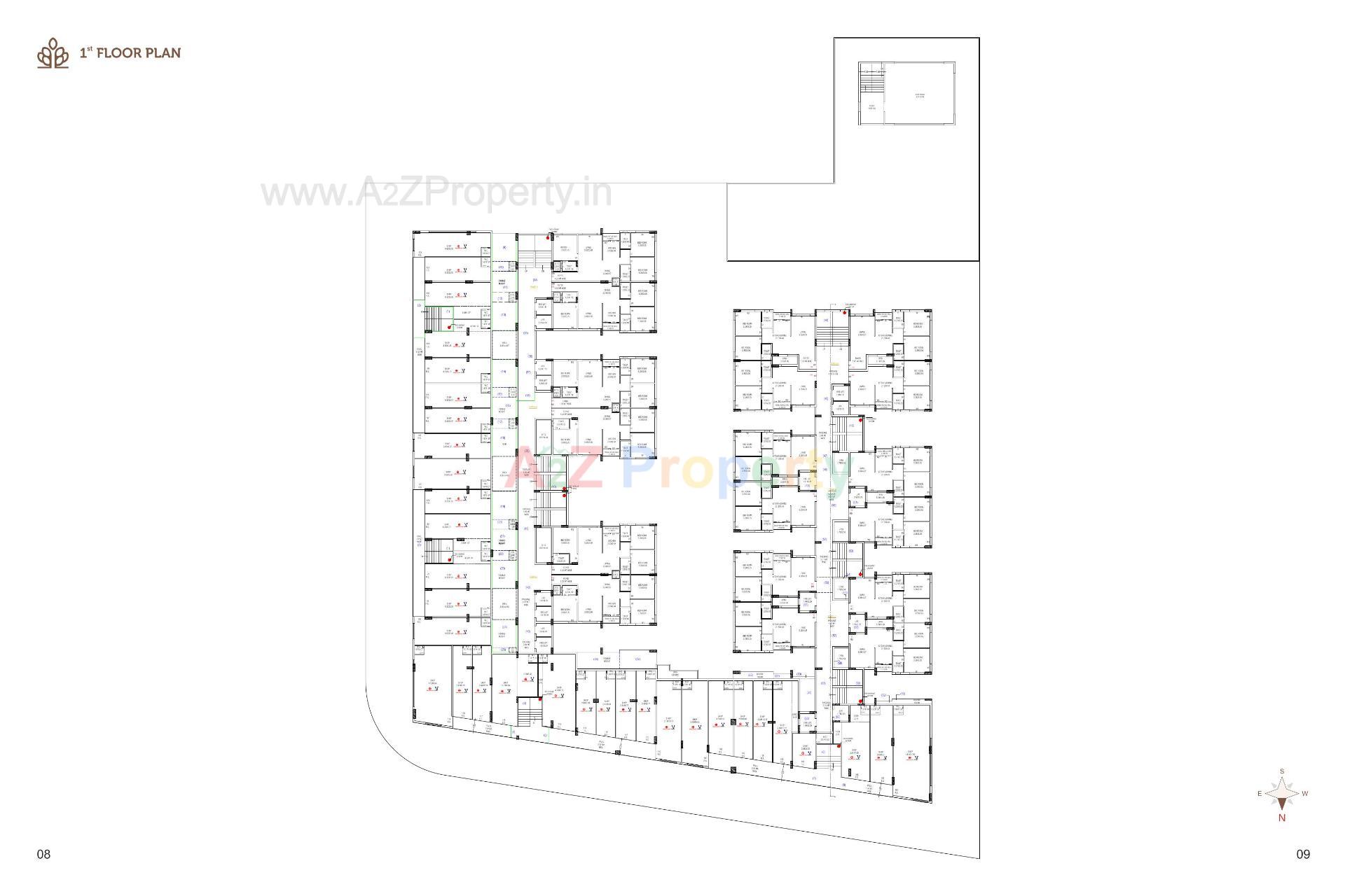 Layout of real estate project Sapphire Heights located at Rajkot, Rajkot, Gujarat