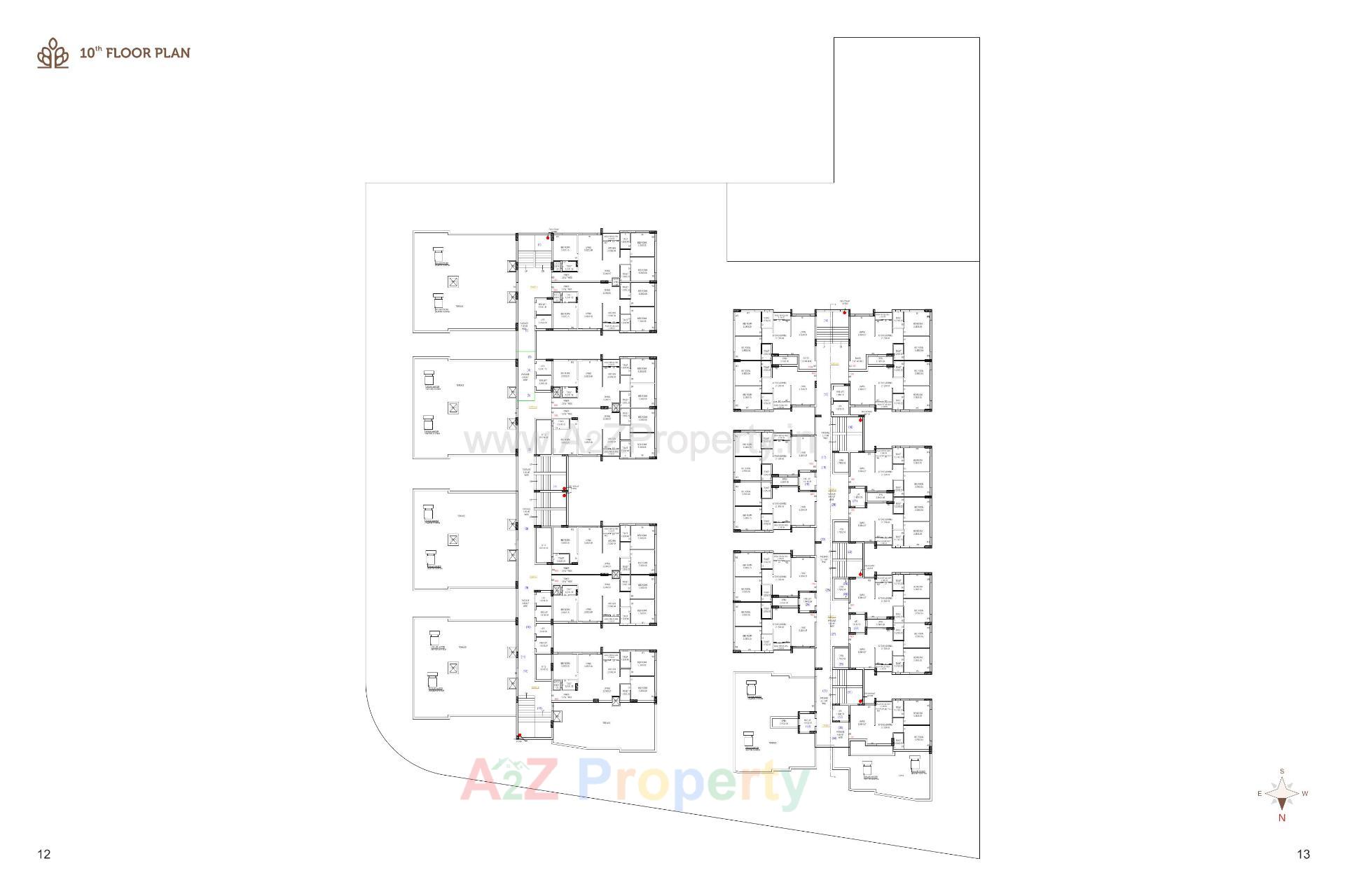 Layout of real estate project Sapphire Heights located at Rajkot, Rajkot, Gujarat