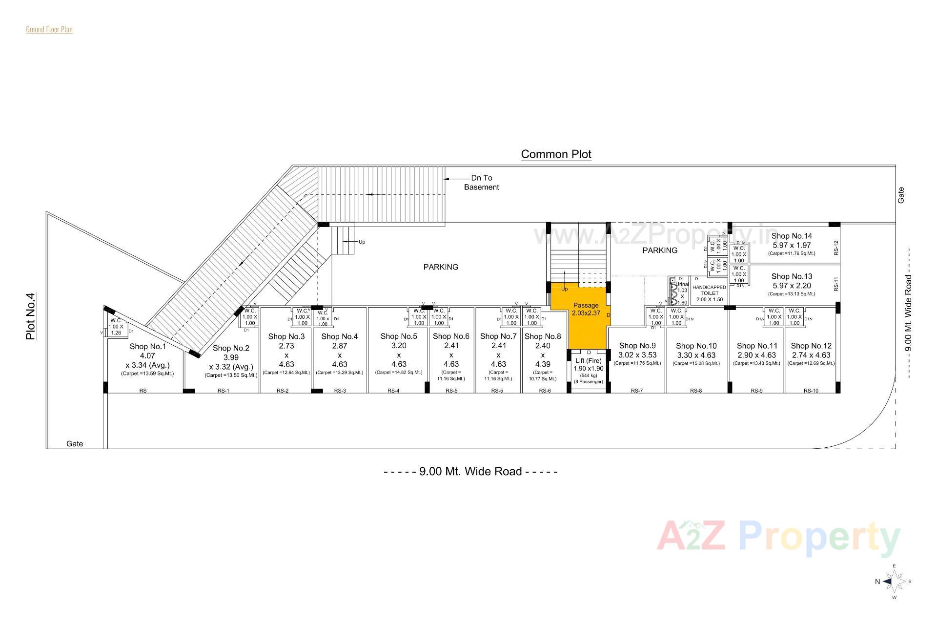 Layout of real estate project Sapphire One located at Raiya, Rajkot, Gujarat