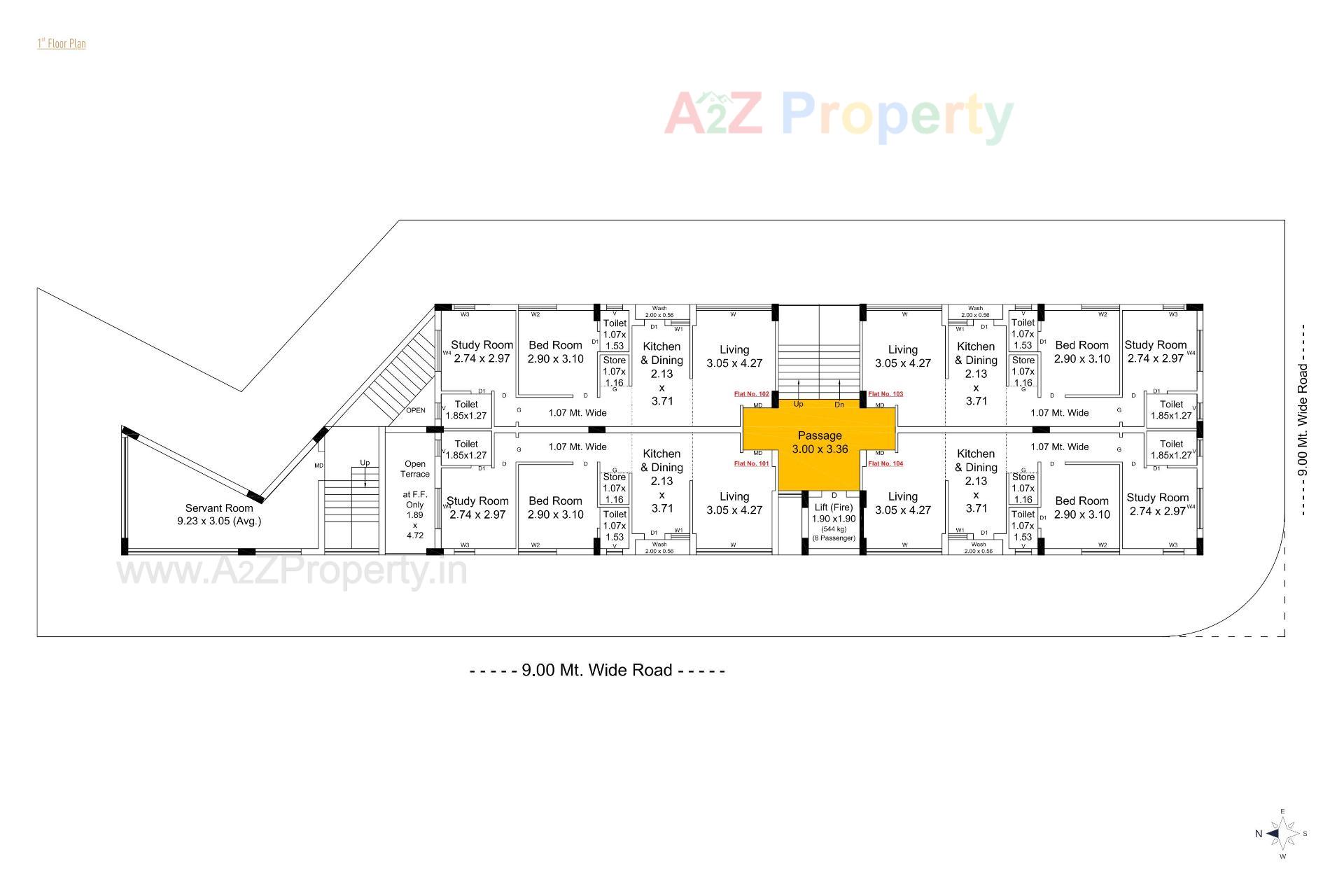 Layout of real estate project Sapphire One located at Raiya, Rajkot, Gujarat