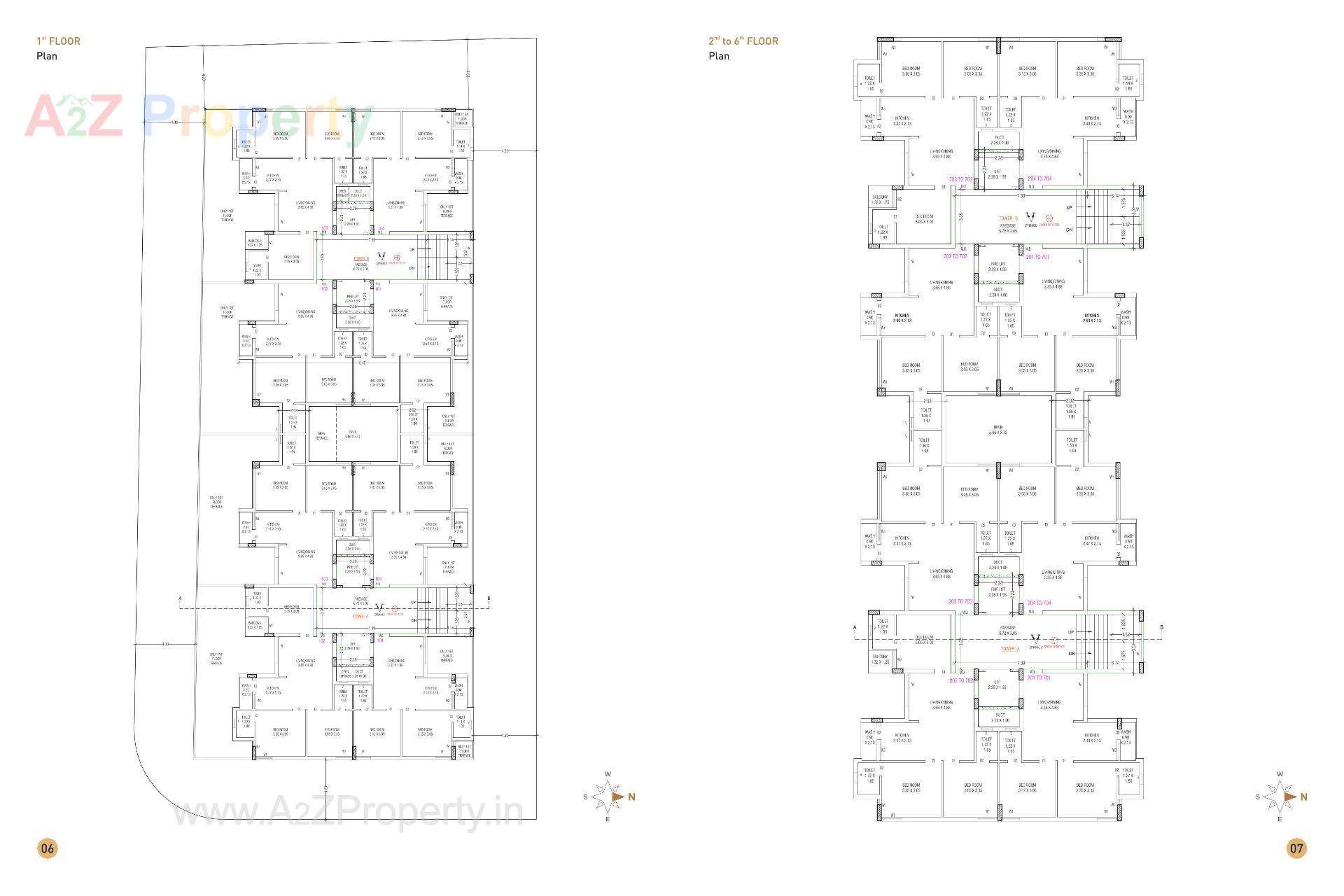 Layout of real estate project Sapphire Square located at Raiya, Rajkot, Gujarat