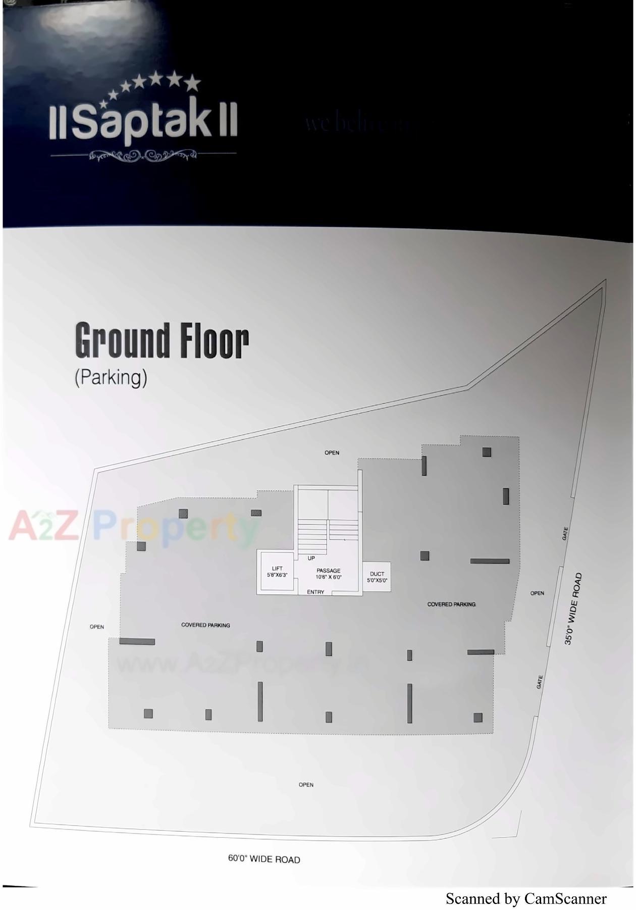  of real estate project Saptak located at Motamava, Rajkot, Gujarat