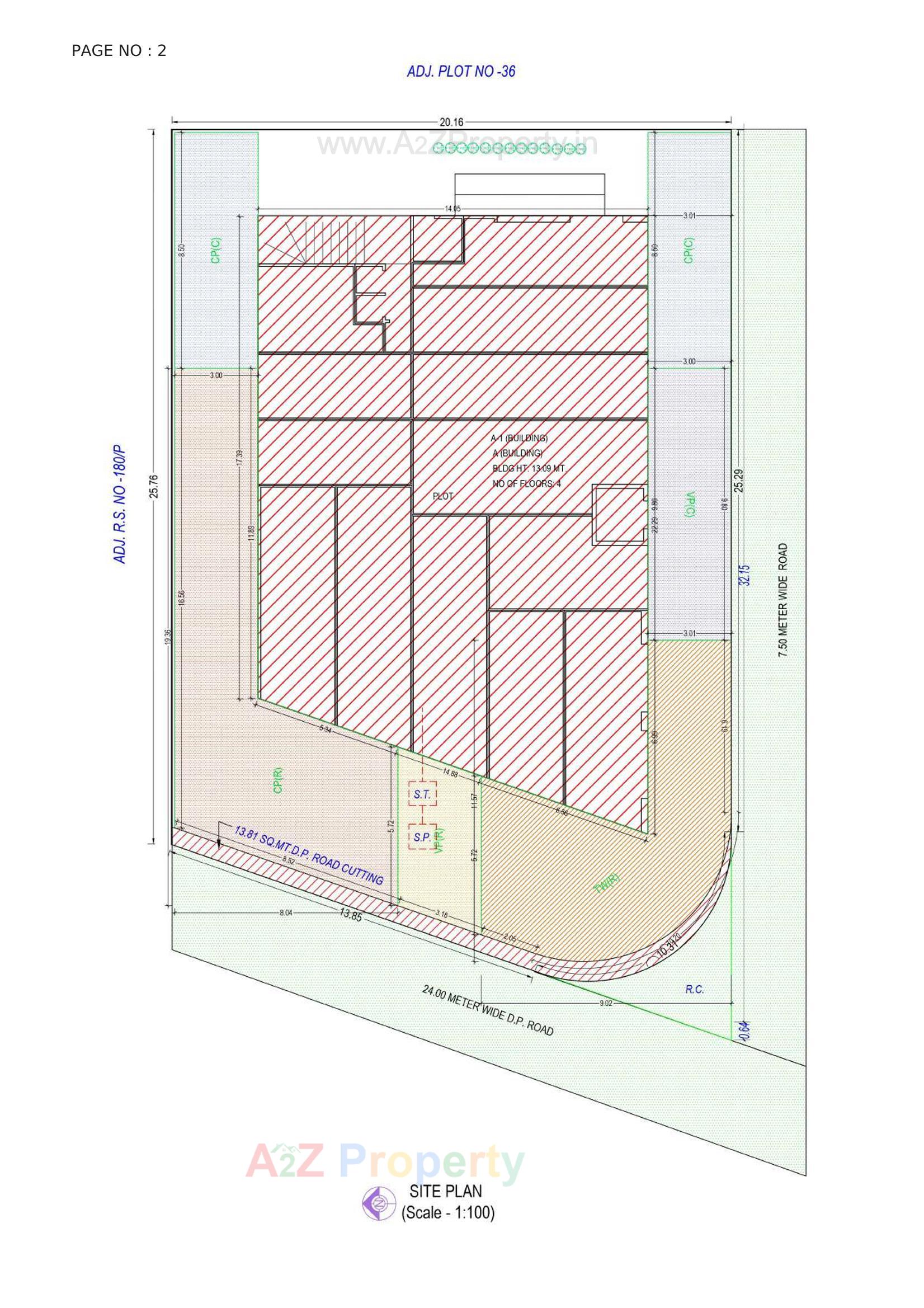 Layout of real estate project Sardar Arcade located at Kothariya, Rajkot, Gujarat