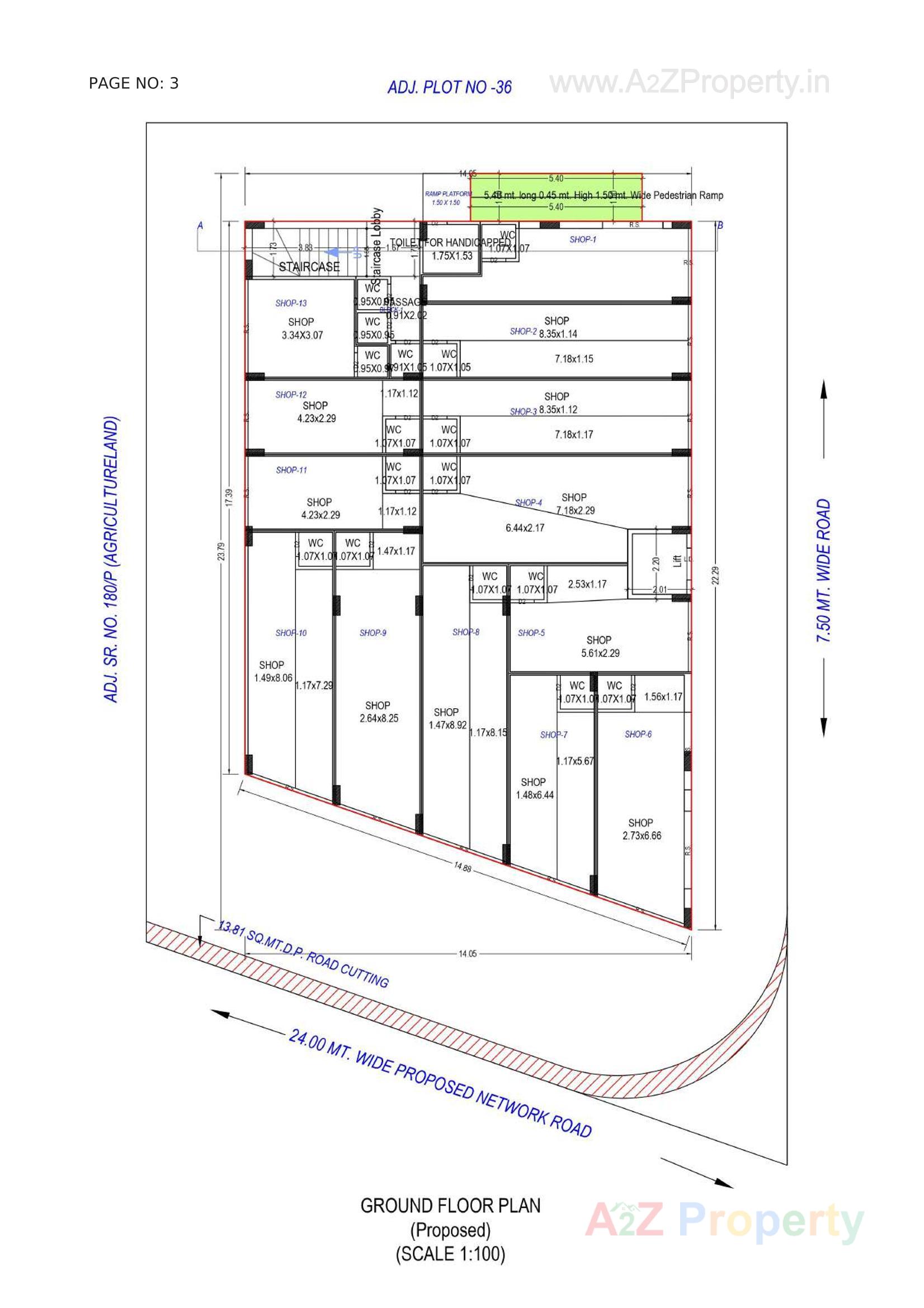 Layout of real estate project Sardar Arcade located at Kothariya, Rajkot, Gujarat