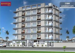 Elevation of real estate project Sarvottam Green located at Mavdi, Rajkot, Gujarat