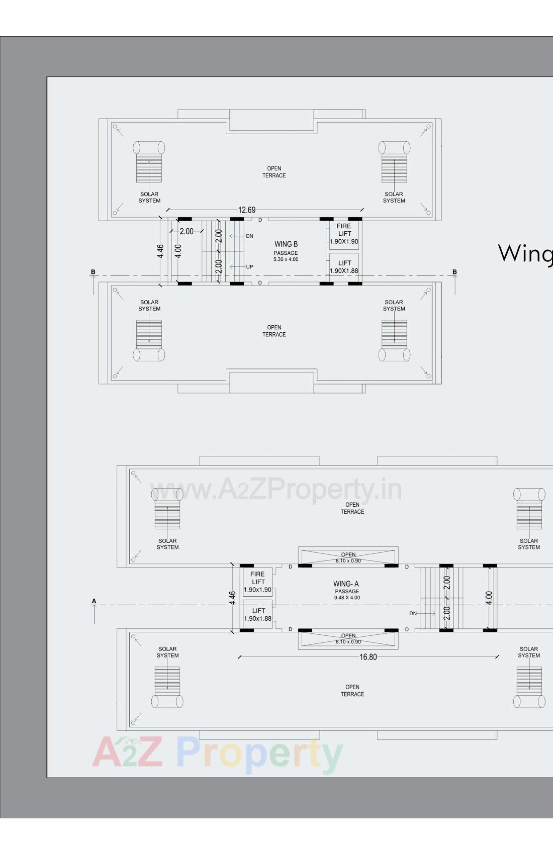 Layout of real estate project Sarvottam Heights located at Kangashiyali, Rajkot, Gujarat