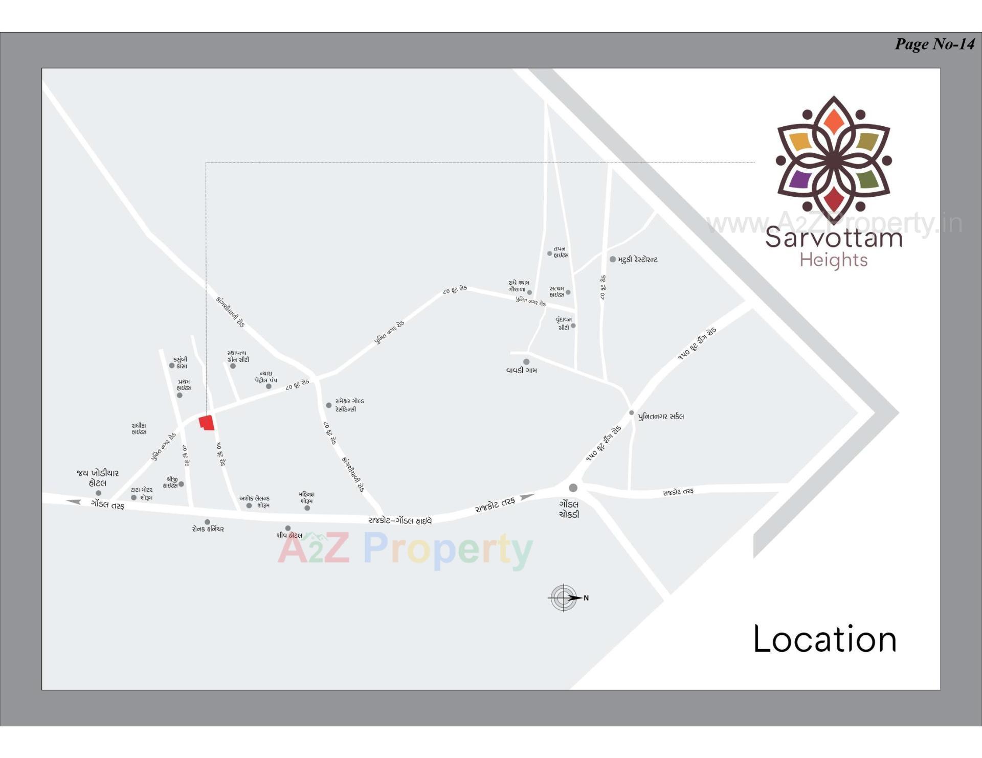  of real estate project Sarvottam Heights located at Kangashiyali, Rajkot, Gujarat