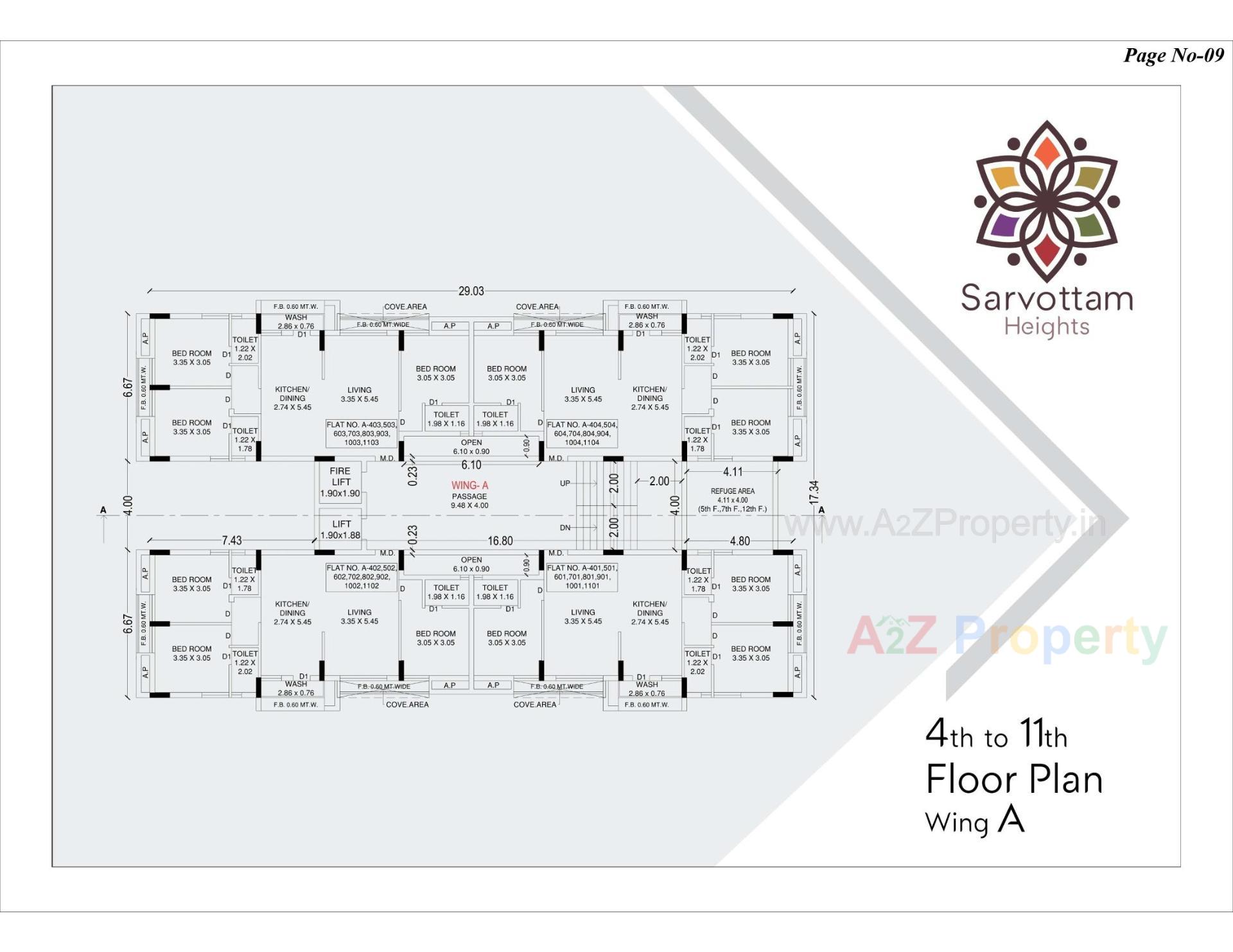 Layout of real estate project Sarvottam Heights located at Kangashiyali, Rajkot, Gujarat