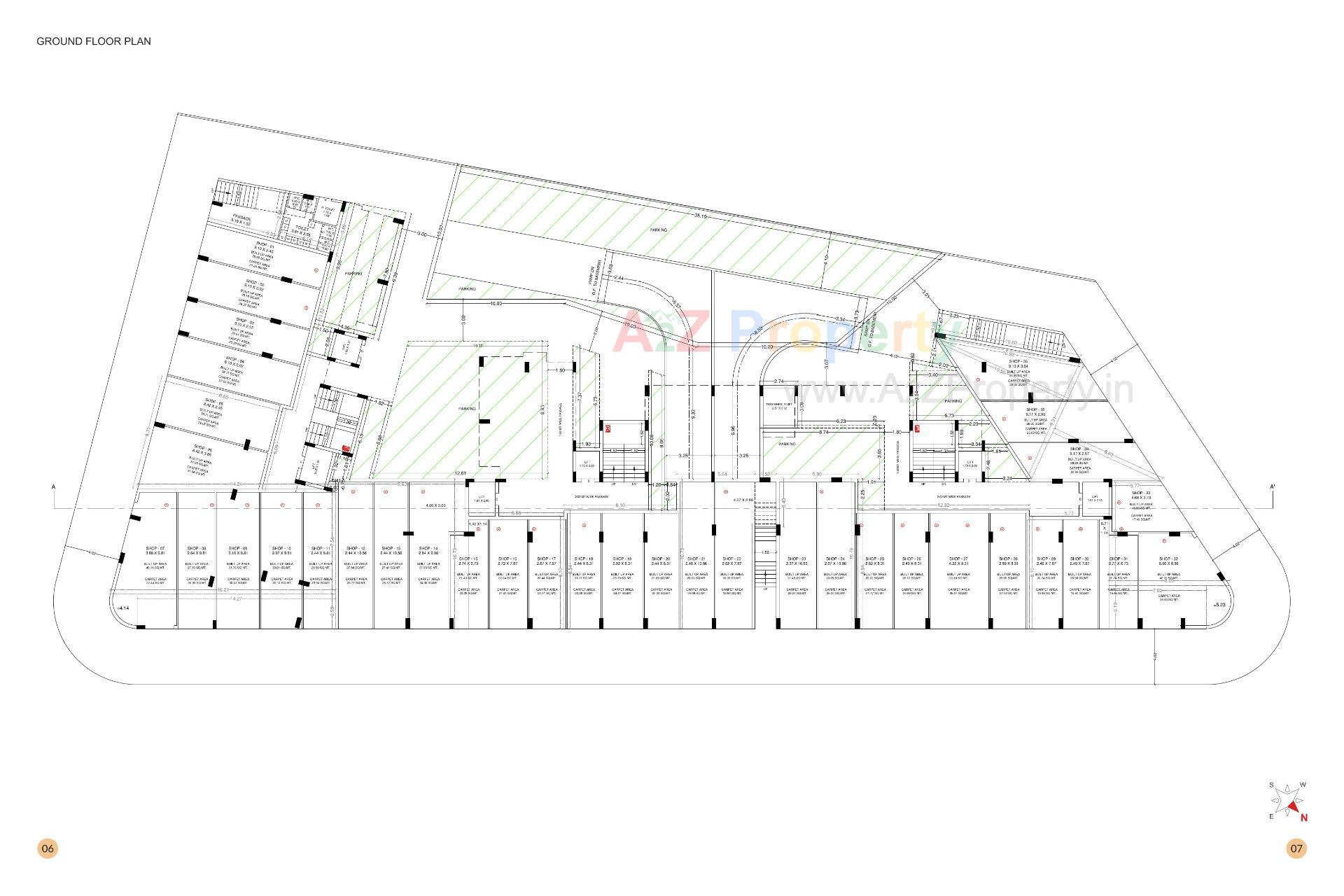 Layout of real estate project Satellite Pride located at Rajkot, Rajkot, Gujarat