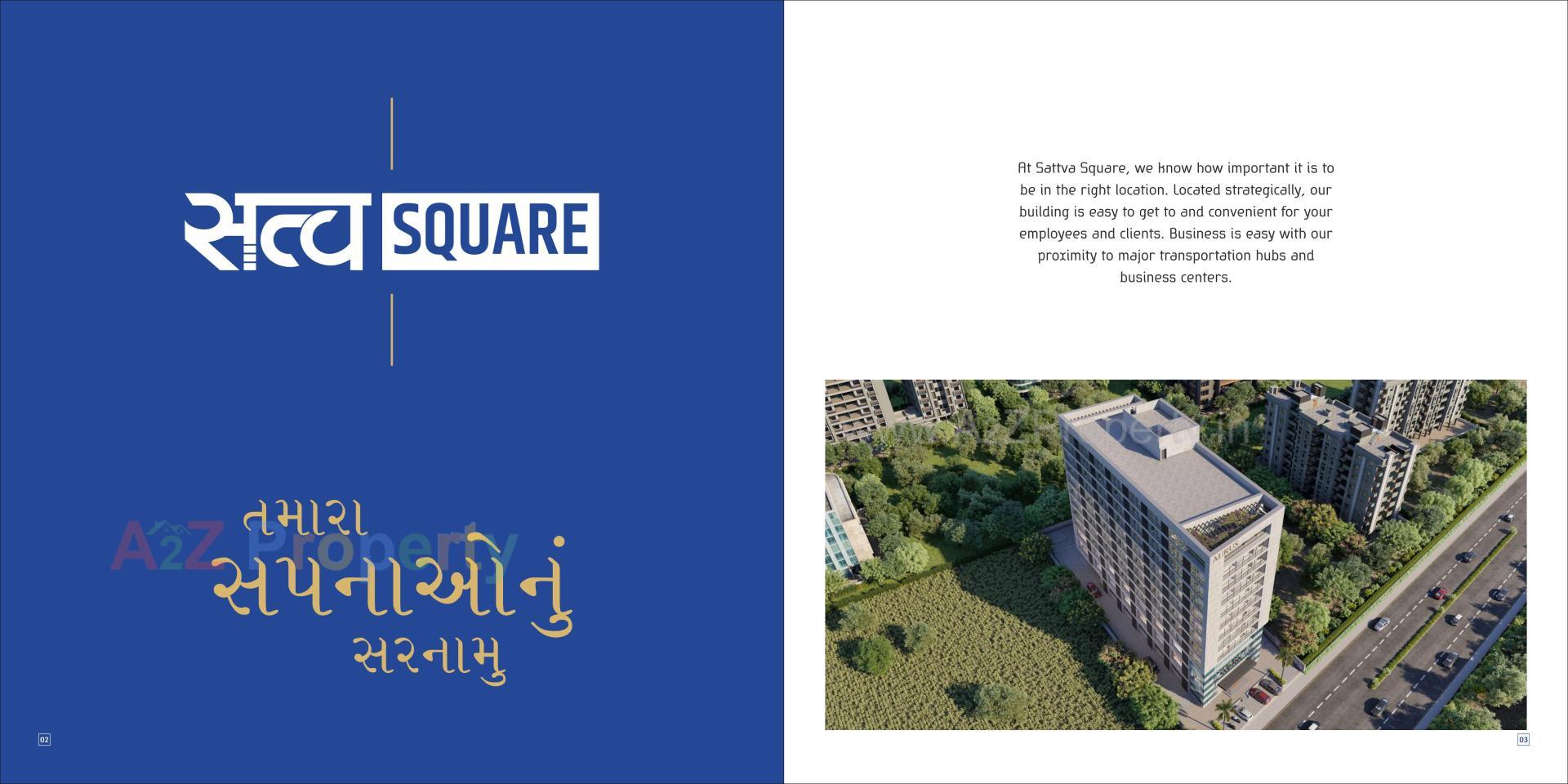  of real estate project Sattva Square located at Nanamava, Rajkot, Gujarat