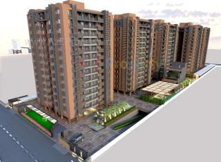 Elevation of real estate project Satyajeet Sopan located at Mavdi, Rajkot, Gujarat