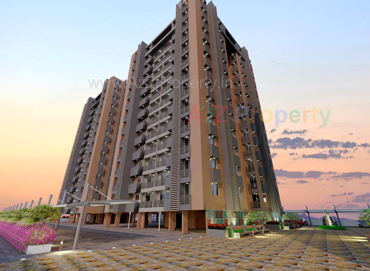 3D Elevation of real estate project Satyajeet Sopan located at Mavdi, Rajkot, Gujarat