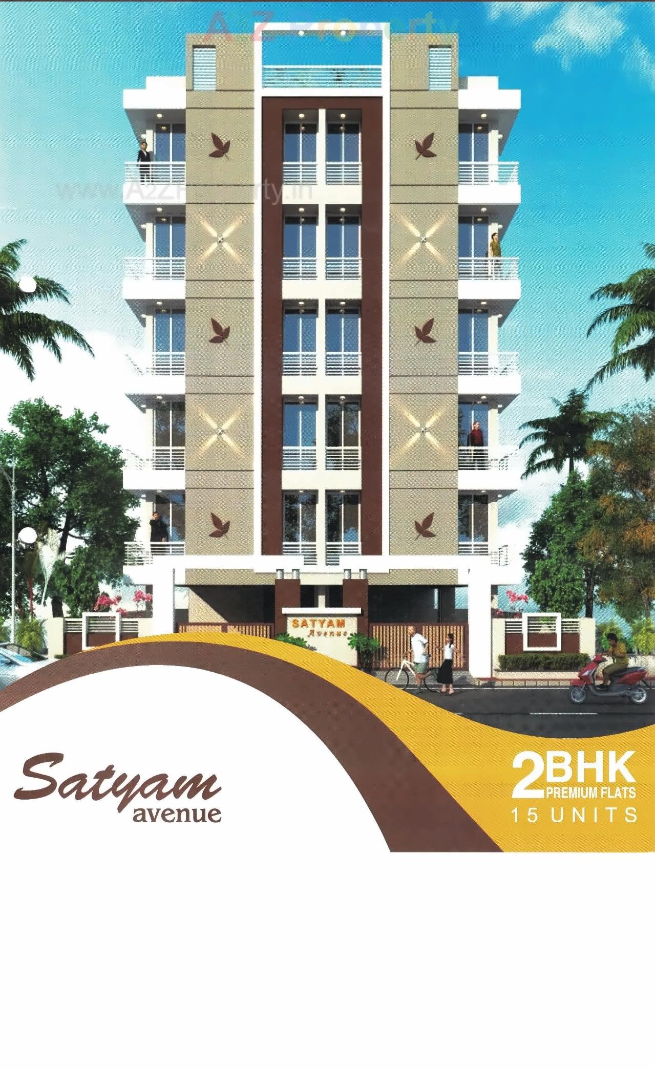 3D Elevation of real estate project Satyam Avenue located at Mavdi, Rajkot, Gujarat