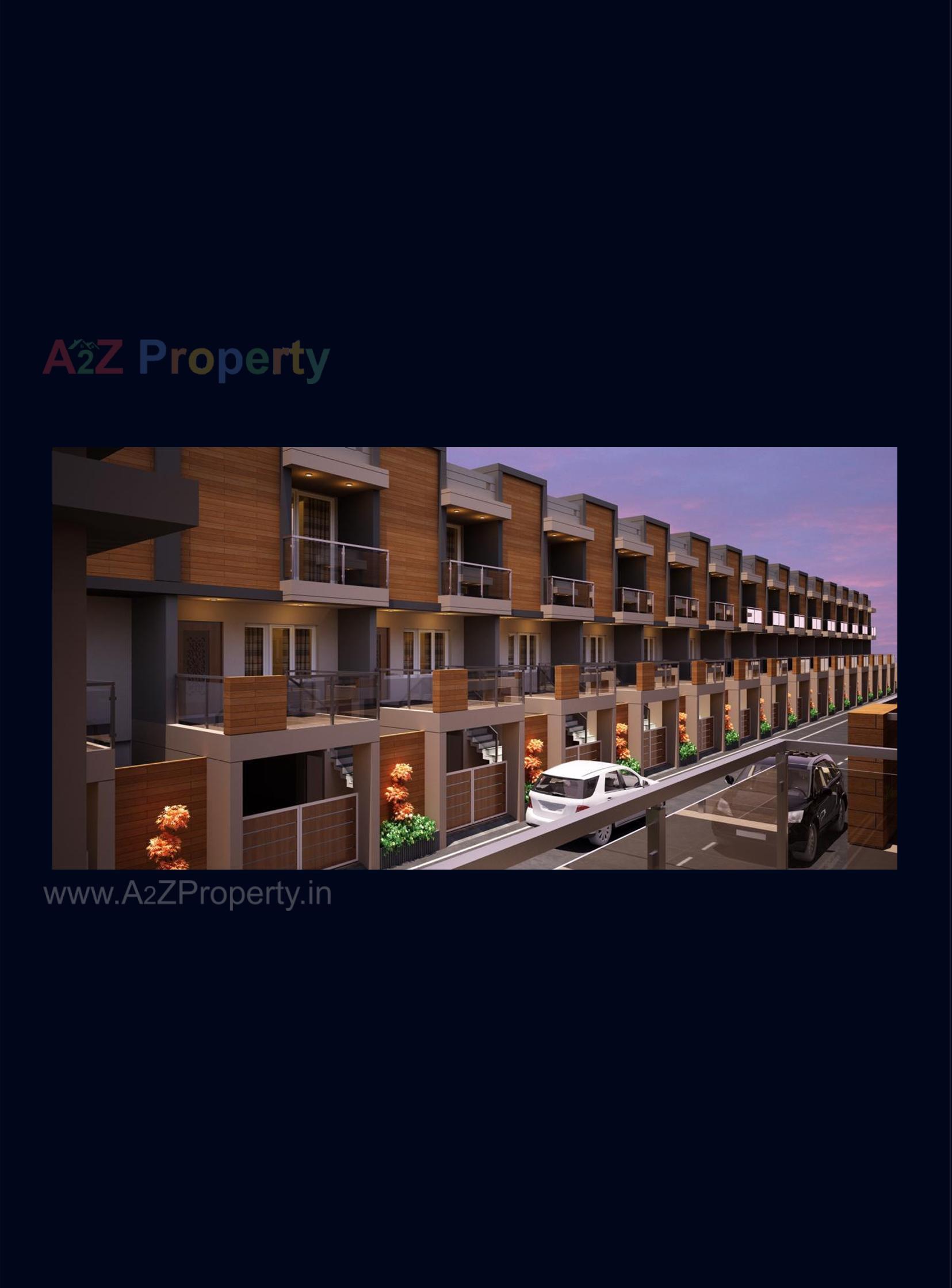 3D Elevation of real estate project Satyam Bunglows located at Vavdi, Rajkot, Gujarat