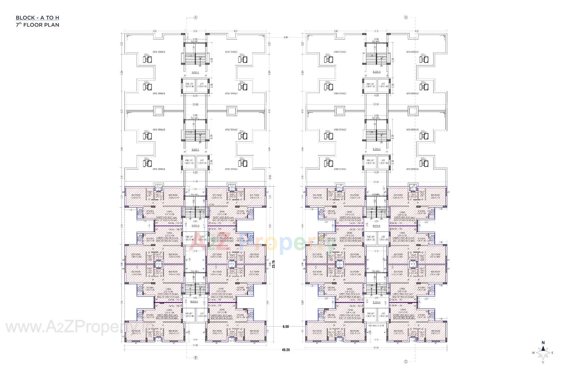 Layout of real estate project Satyam Elegance located at Rajkot, Rajkot, Gujarat