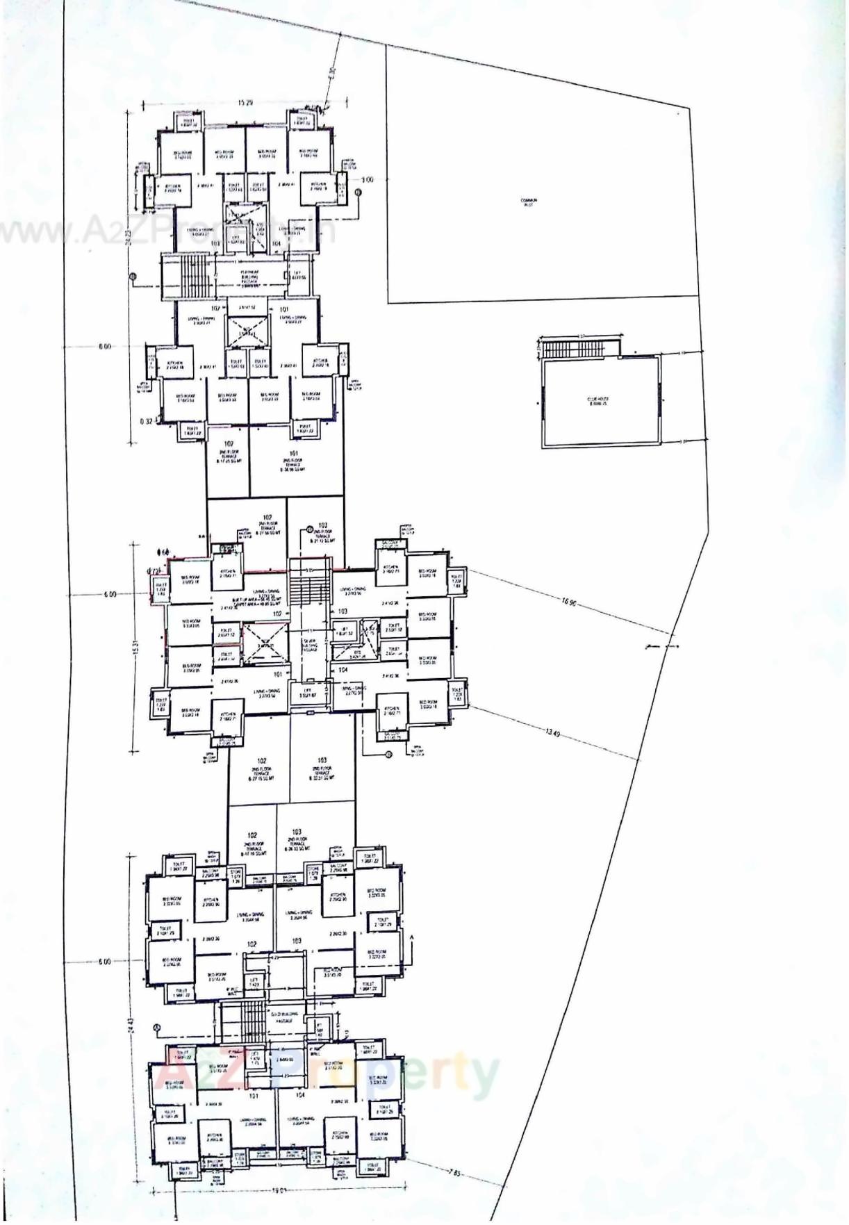 Layout of real estate project Satyam Hills located at Vavadi, Rajkot, Gujarat