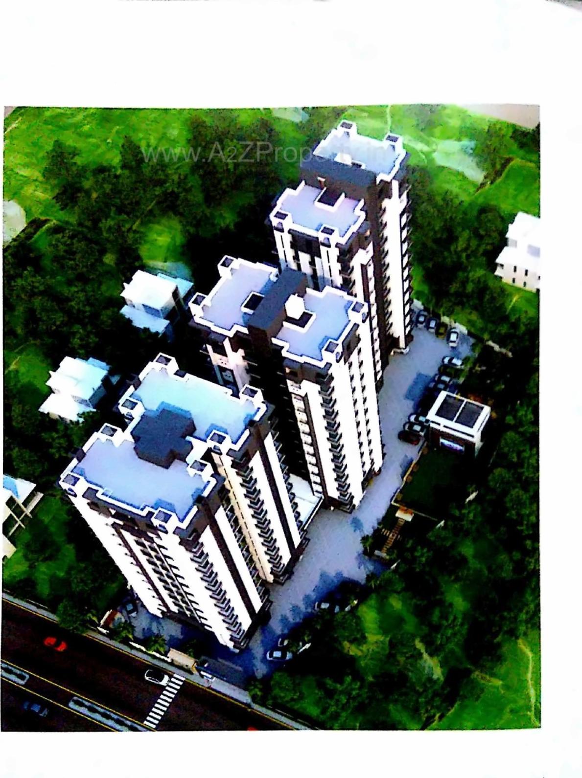 3D Elevation of real estate project Satyam Hills located at Vavadi, Rajkot, Gujarat