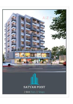 Elevation of real estate project Satyam Point located at Mavdi, Rajkot, Gujarat
