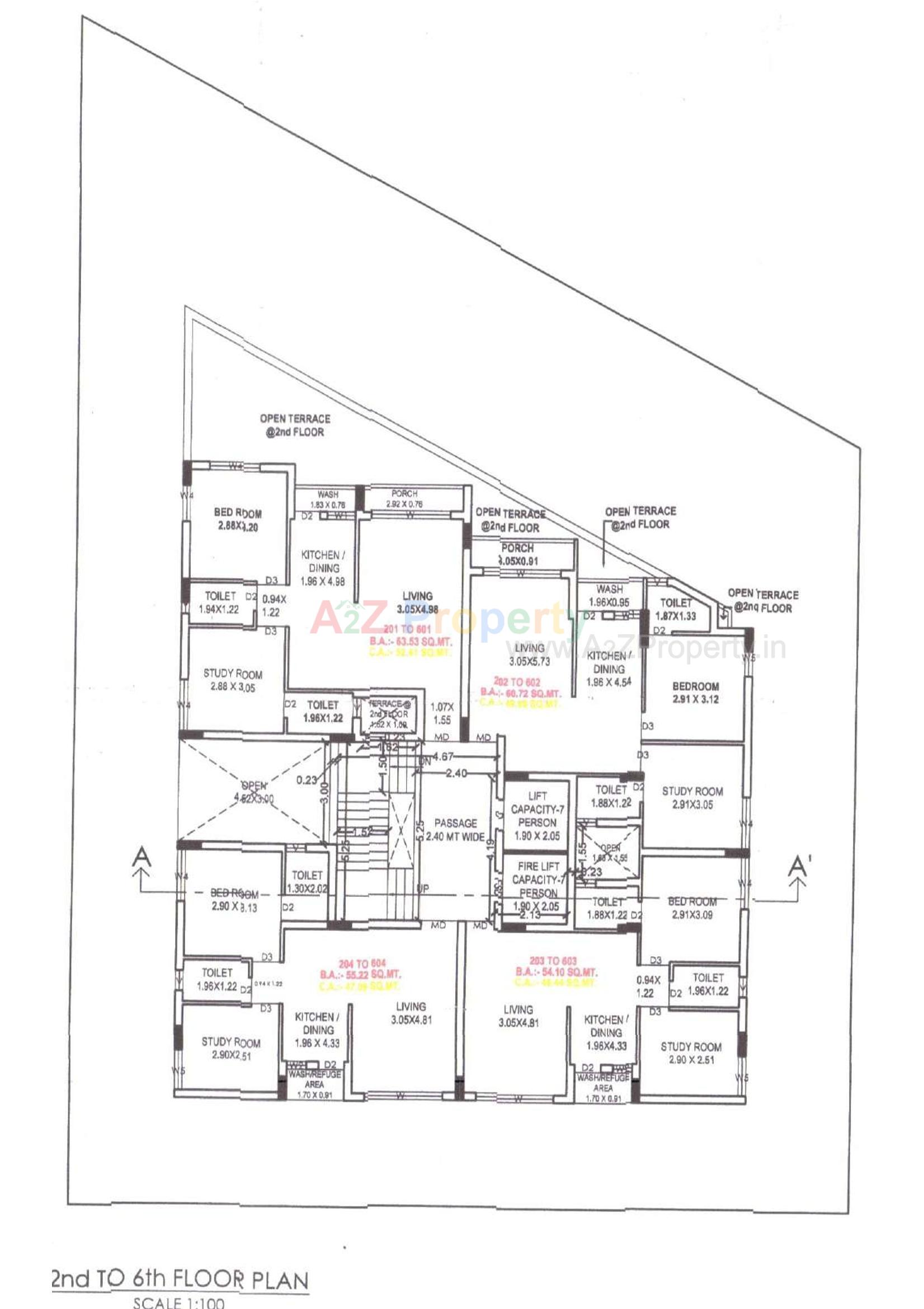 Layout of real estate project Satyam Point located at Mavdi, Rajkot, Gujarat